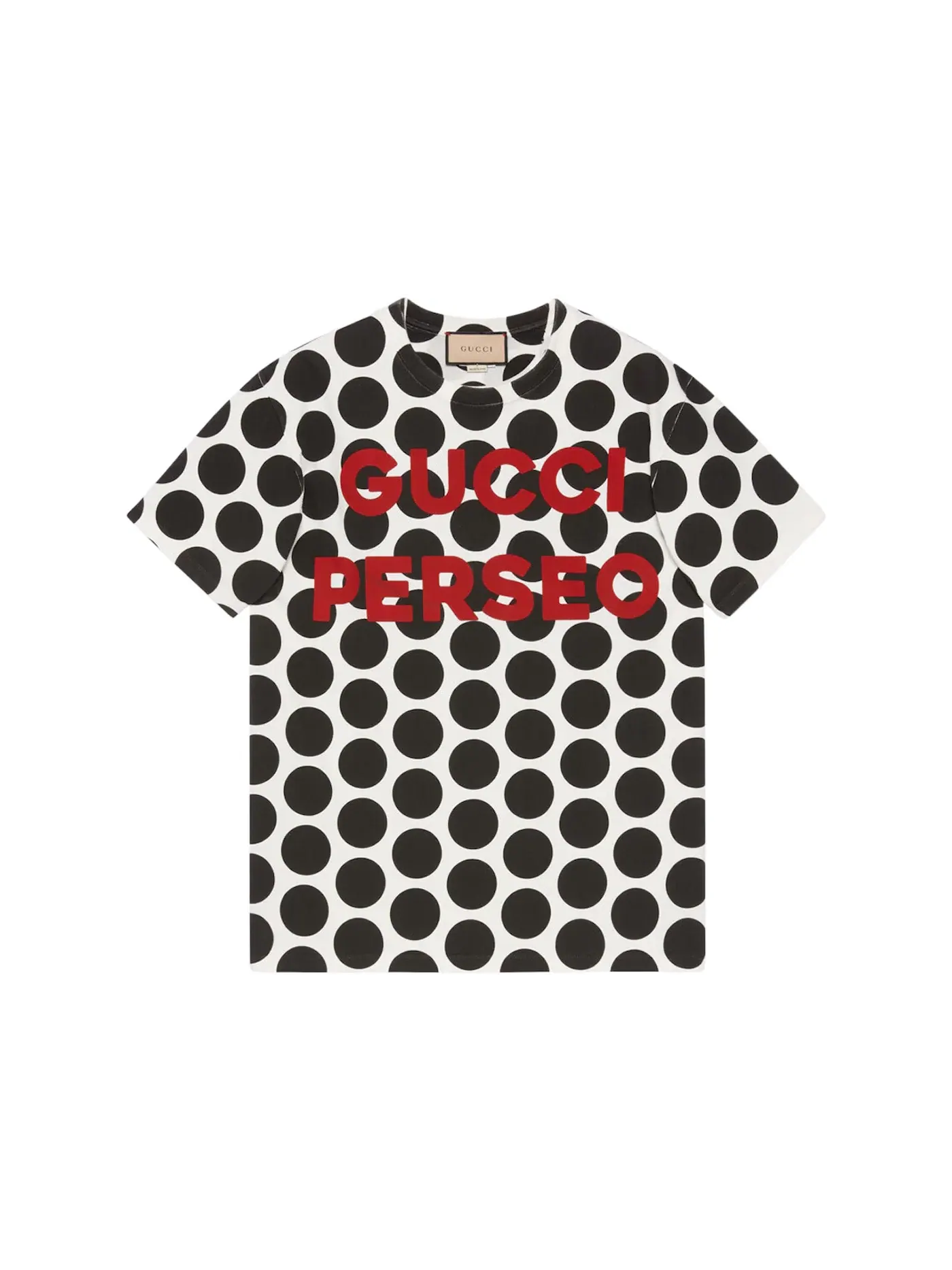 Мужская футболка с принтом Gucci T-Shirt — изображение 1 из 1, черный/белый
