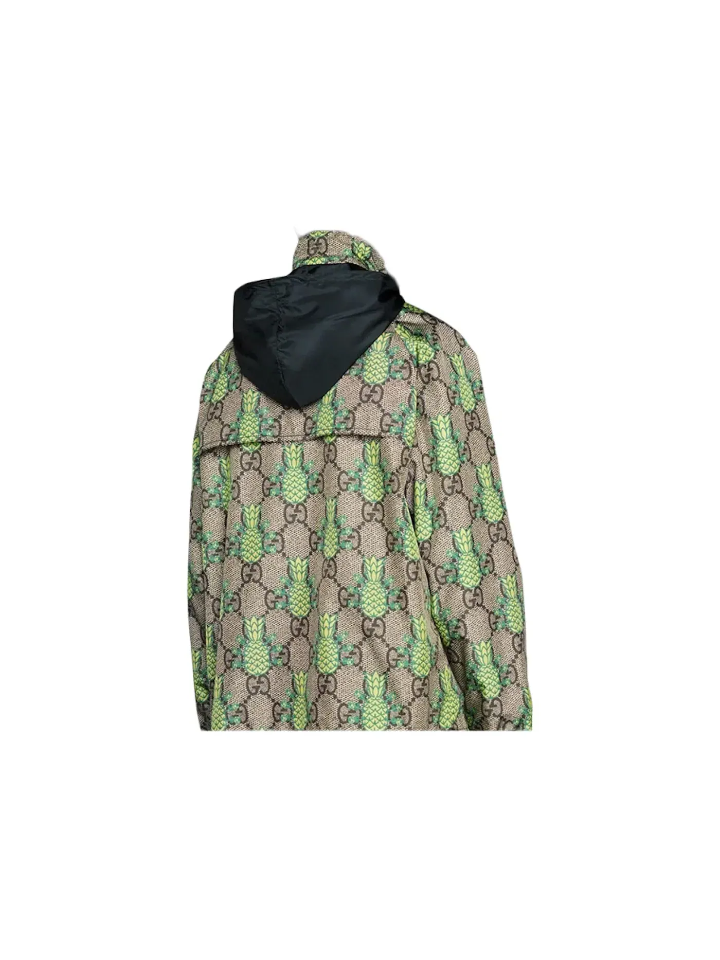 Мужская куртка с принтом Pineapple GG Print Gucci — изображение 3 из 3, зеленый
