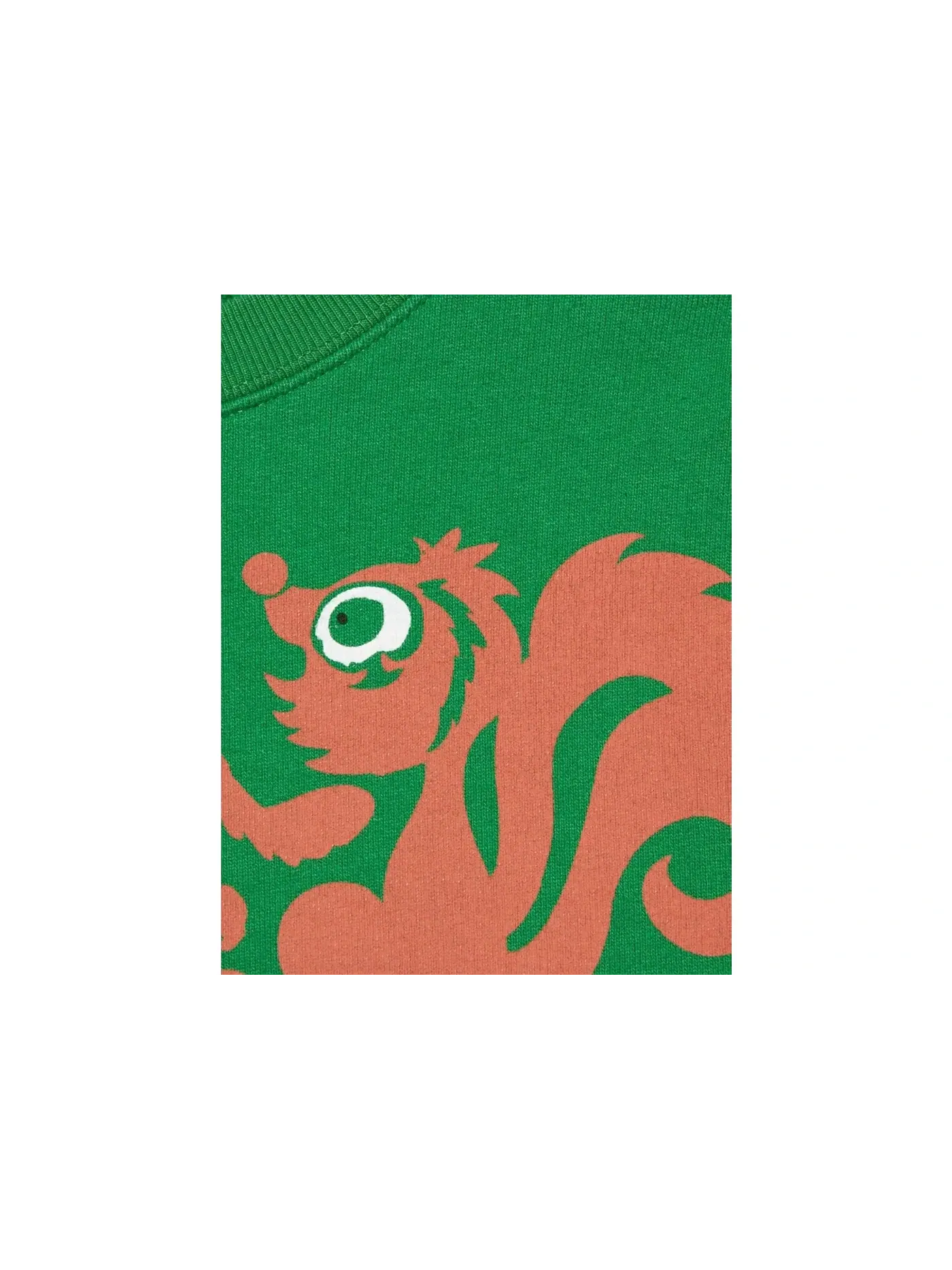 Мужской свитшот с принтом Retro Gucci Skunk-Print Gucci — изображение 2 из 2, зеленый