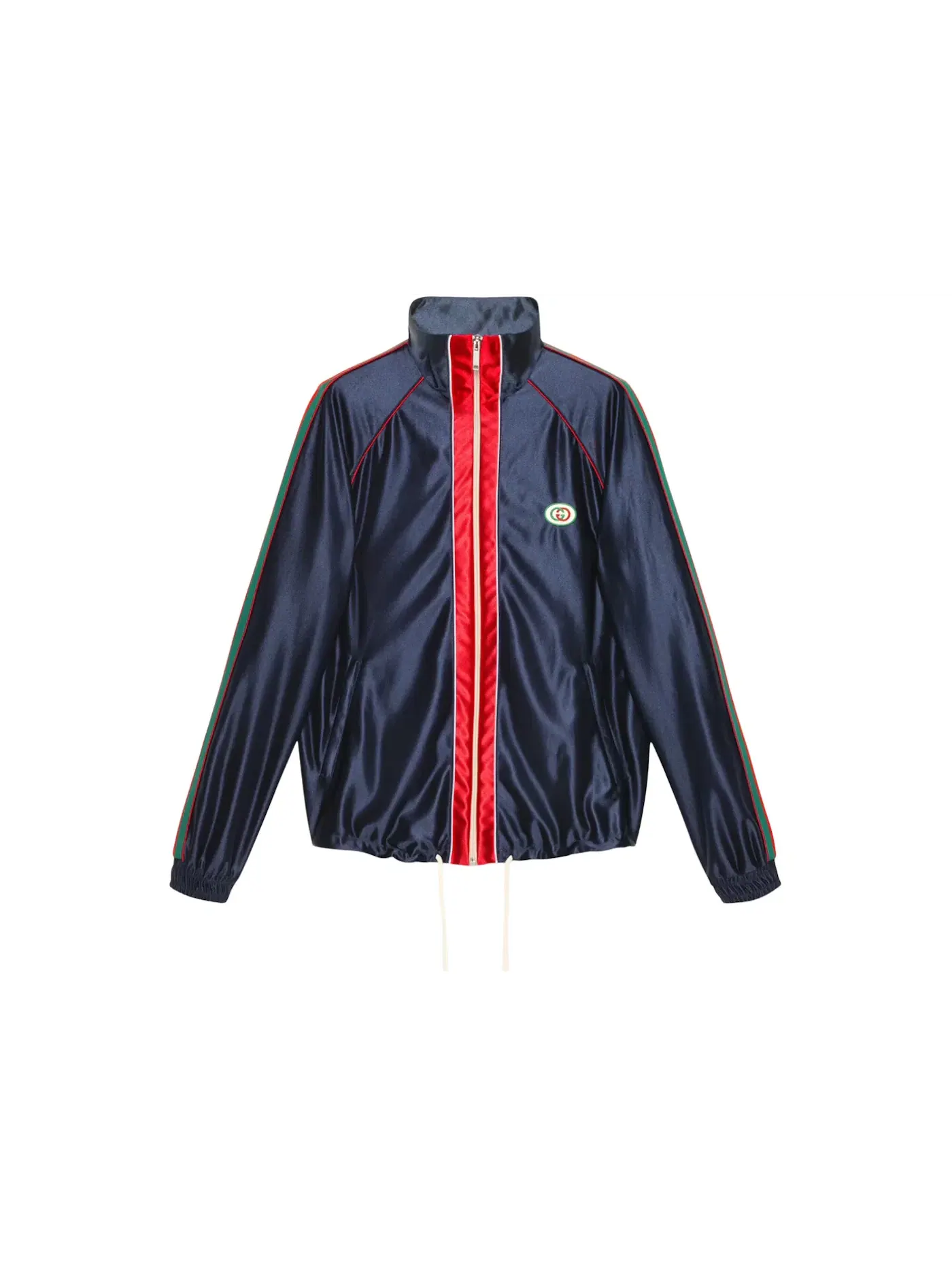 Мужская куртка с принтом Jacket With Web Gucci — изображение 1 из 1, синий