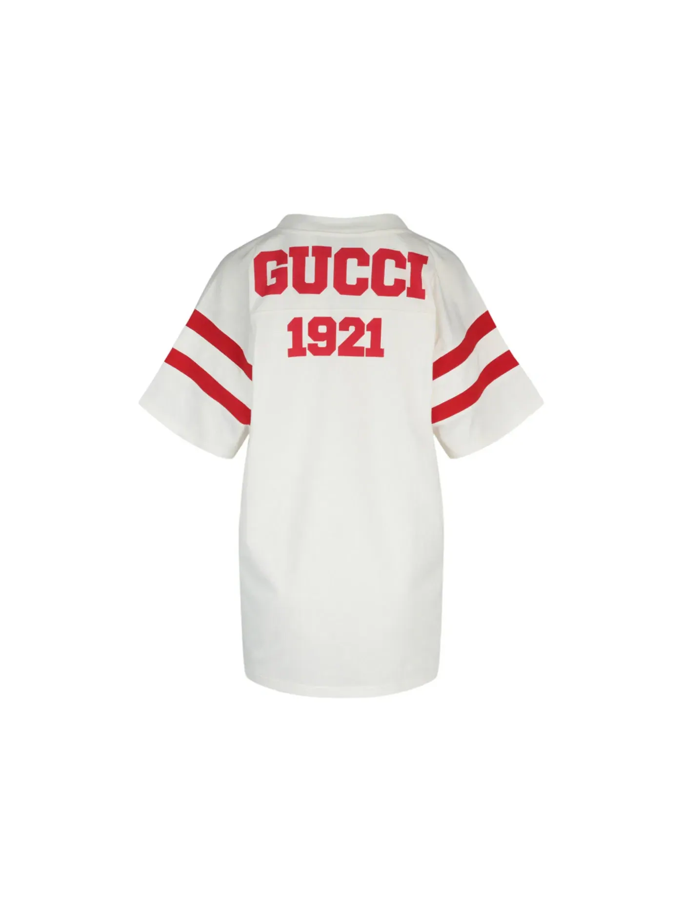 Женская футболка с коротким рукавом Gucci — изображение 2 из 3, белый красный