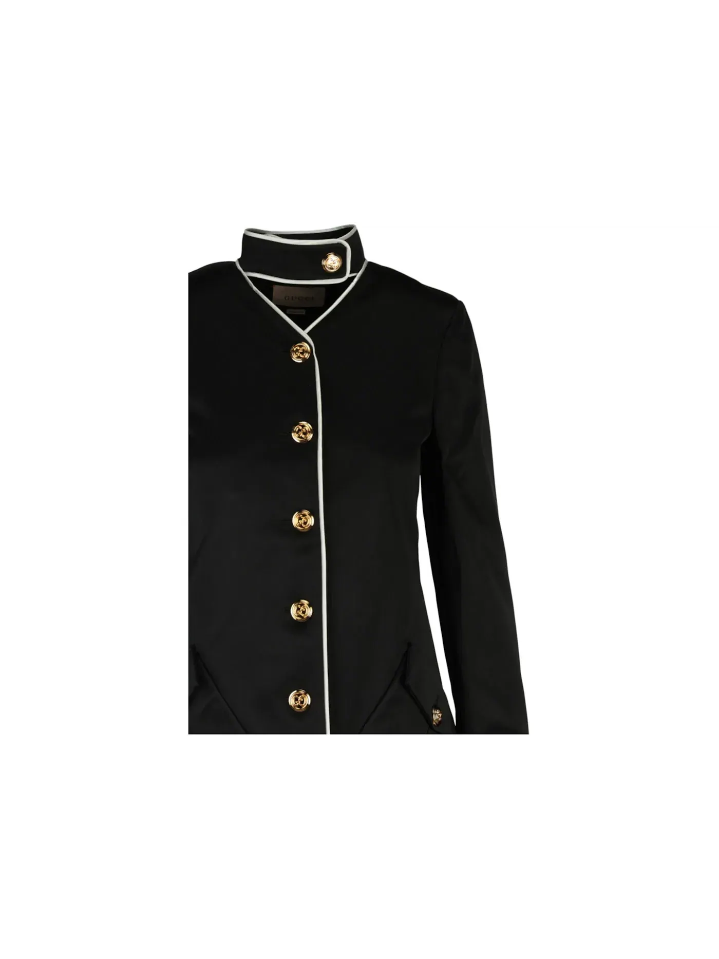 Женское пальто с принтом Gucci Coat Gucci — изображение 3 из 3, черный