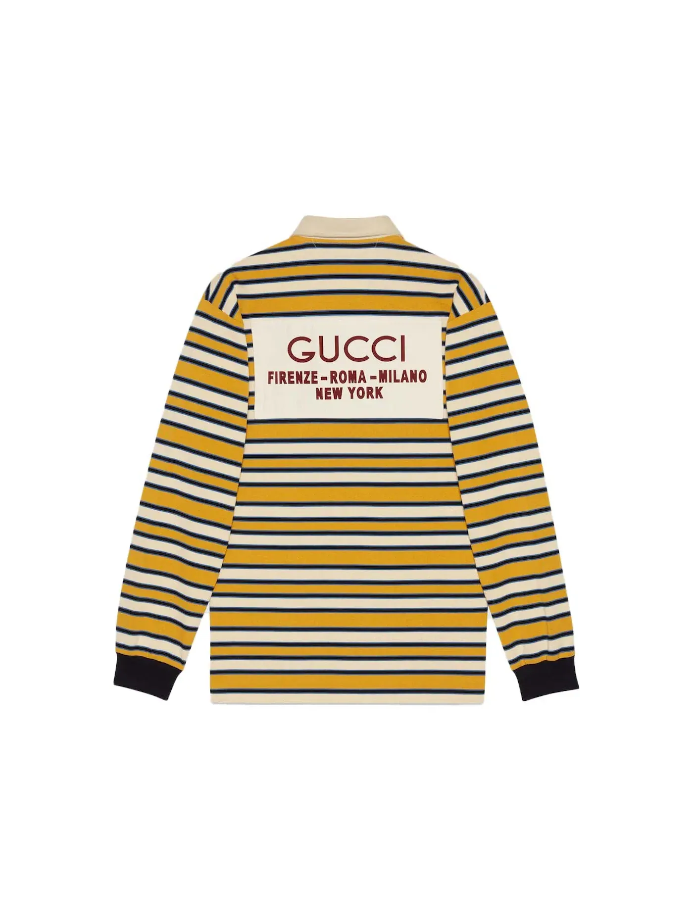 Мужское поло с длинным рукавом Polo with Patch Gucci — изображение 2 из 2, желтый/мульти