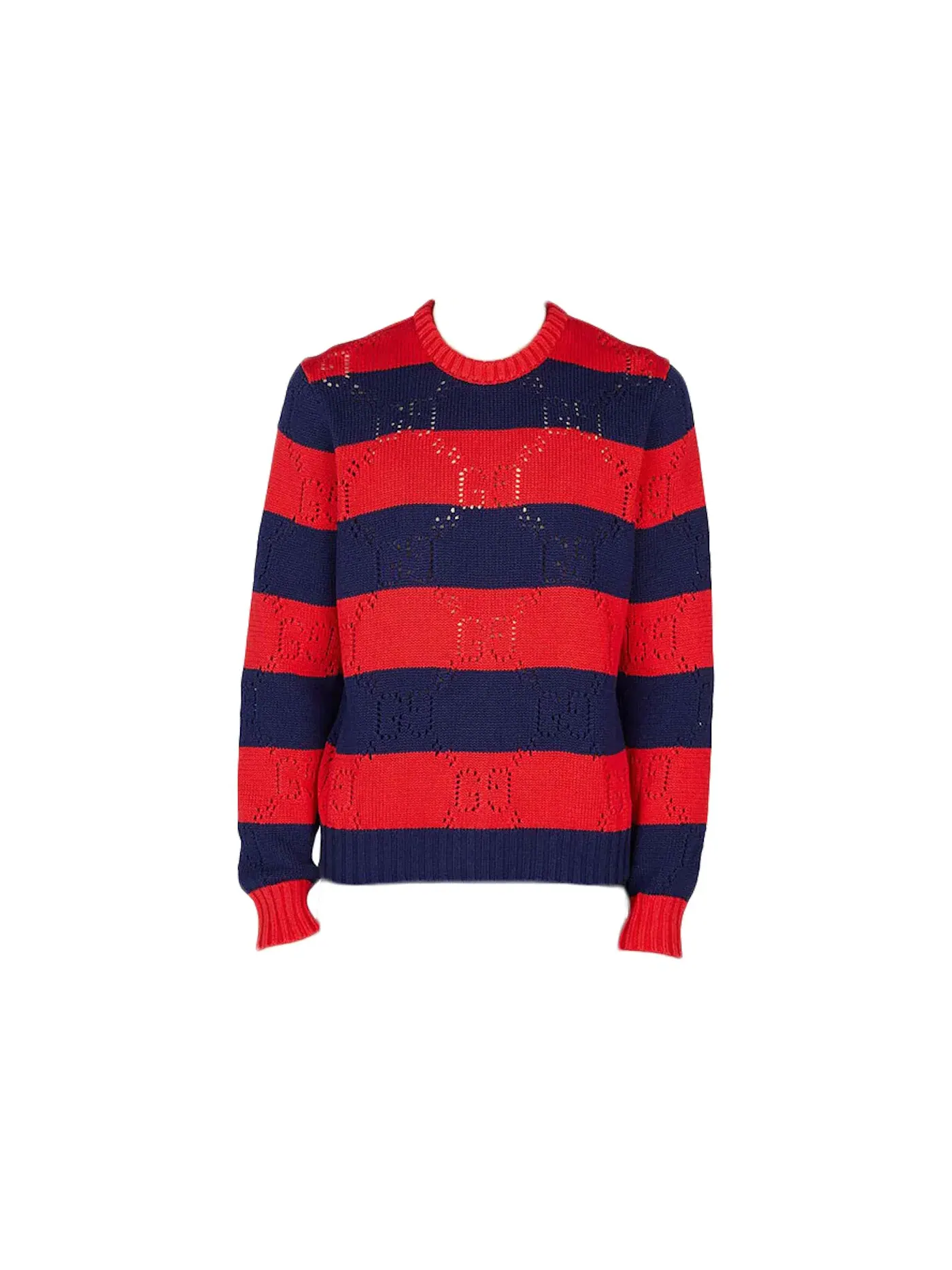Мужской свитер с полосками Gucci — изображение 1 из 1, красный/синий