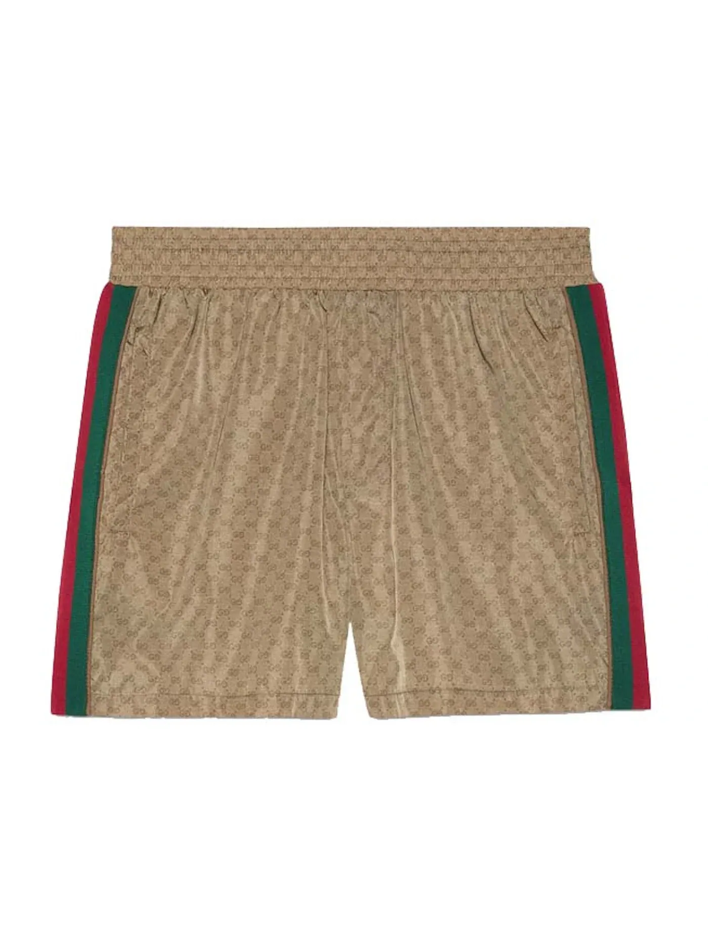 Мужские шорты для плавания с принтом Swim Shorts Gucci — изображение 1 из 2, верблюжий