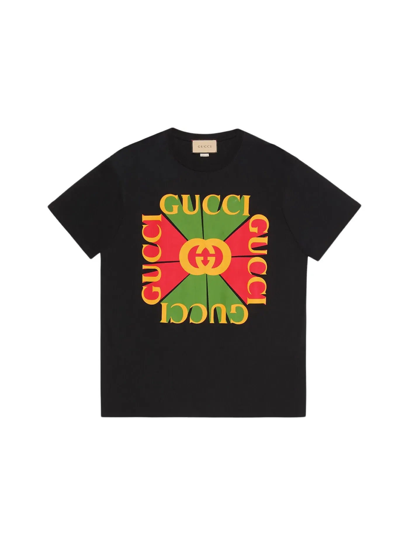 Женская футболка оверсайз с принтом Vintage Logo Gucci — изображение 1 из 1