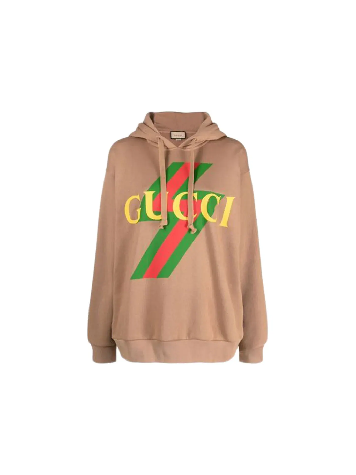 Женский худи с принтом Vintage Logo Gucci — изображение 1 из 1, красный/зеленый/желтый