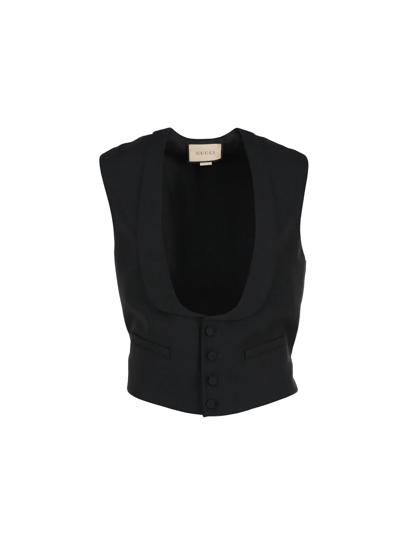 Мужской жилет шерстяной Vest Gucci — изображение 1 из 3, черный