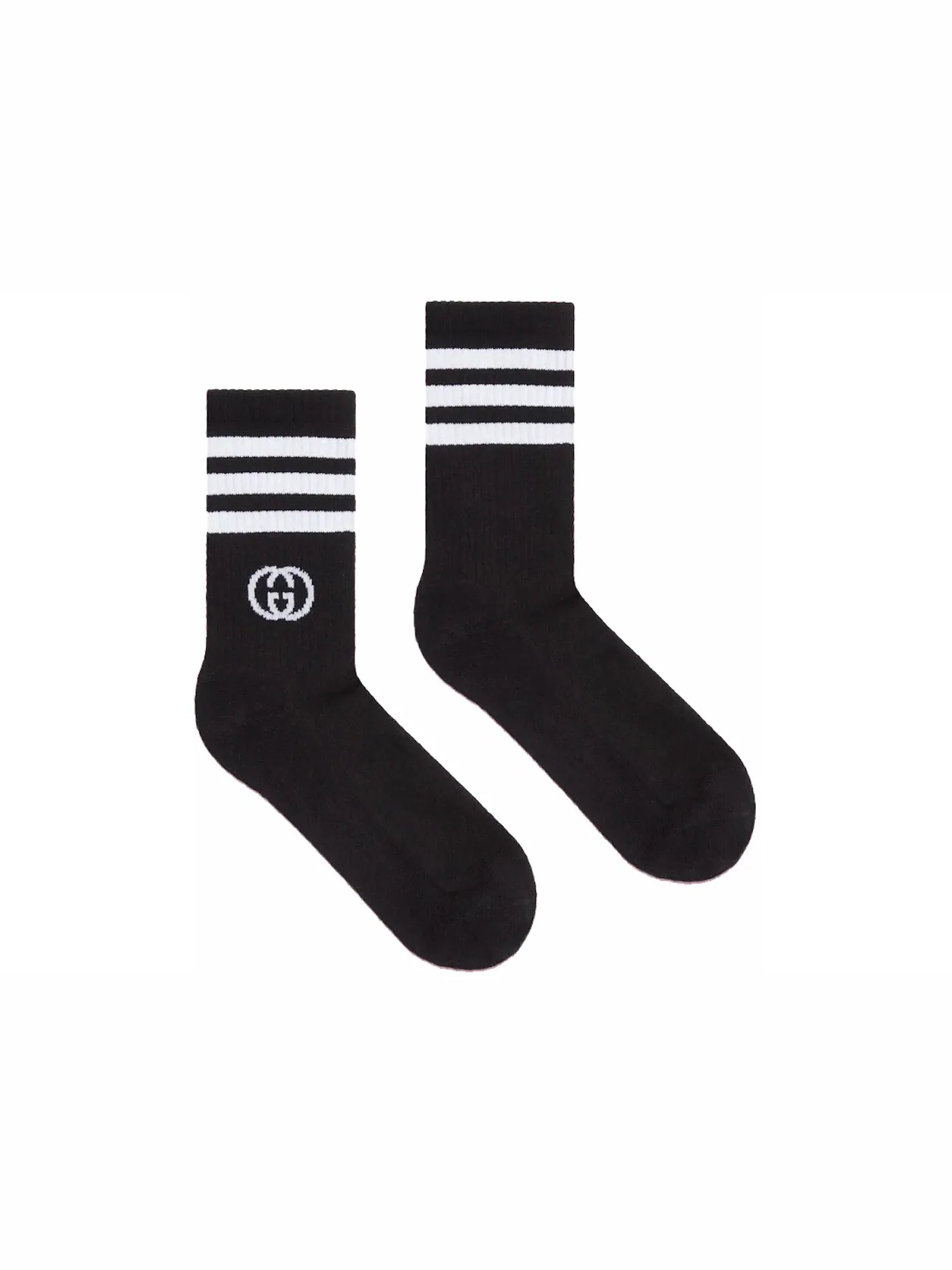 Унисекс носки с принтом Gucci x Adidas Socks — изображение 1 из 1, черный/белый