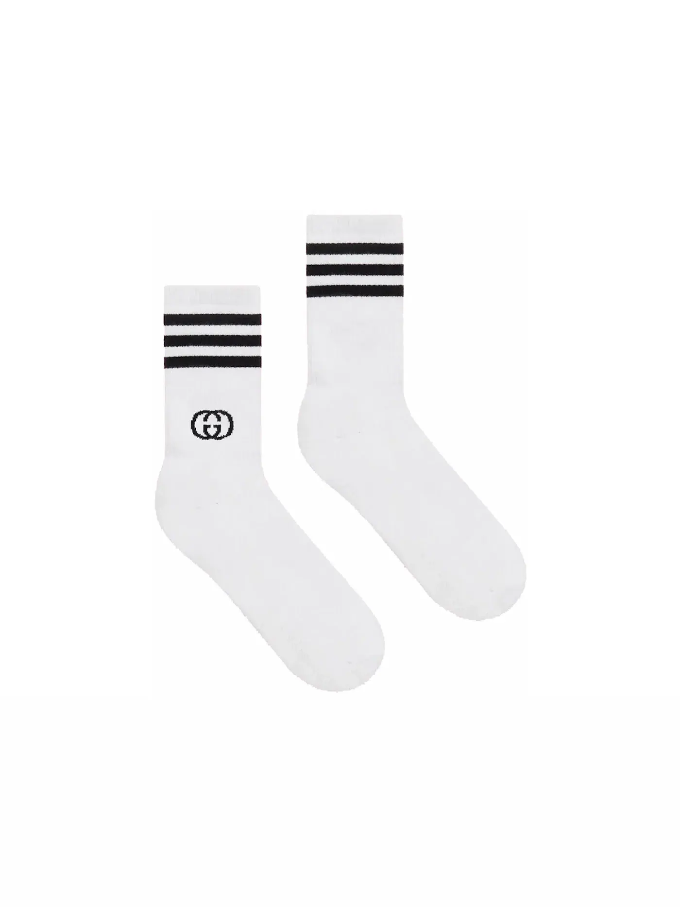 Женские носки с принтом Gucci x Adidas Ankle Socks Gucci — изображение 1 из 1, белый/черный