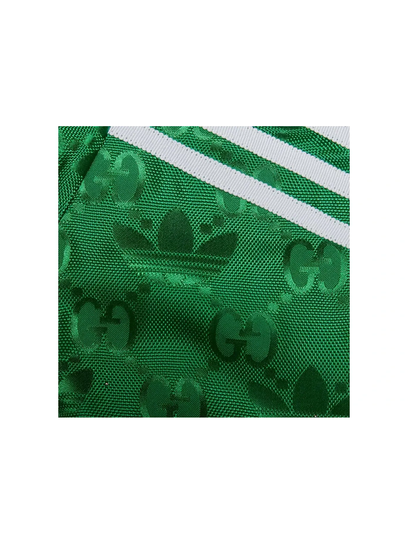 Женская бомбер-куртка с принтом Gucci x Adidas — изображение 2 из 3, зеленый