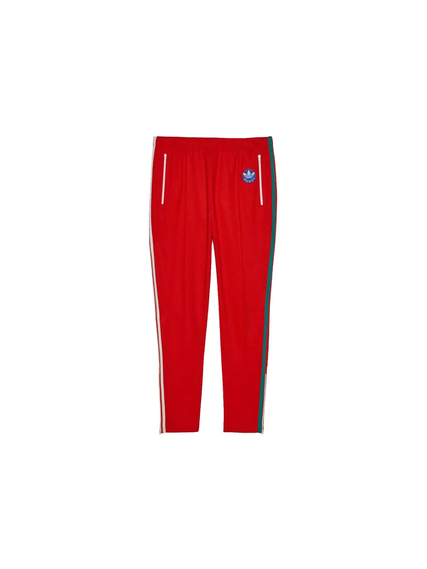 Мужские спортивные штаны из хлопкового джерси Gucci x Adidas Sweatpants — изображение 1 из 1, красный