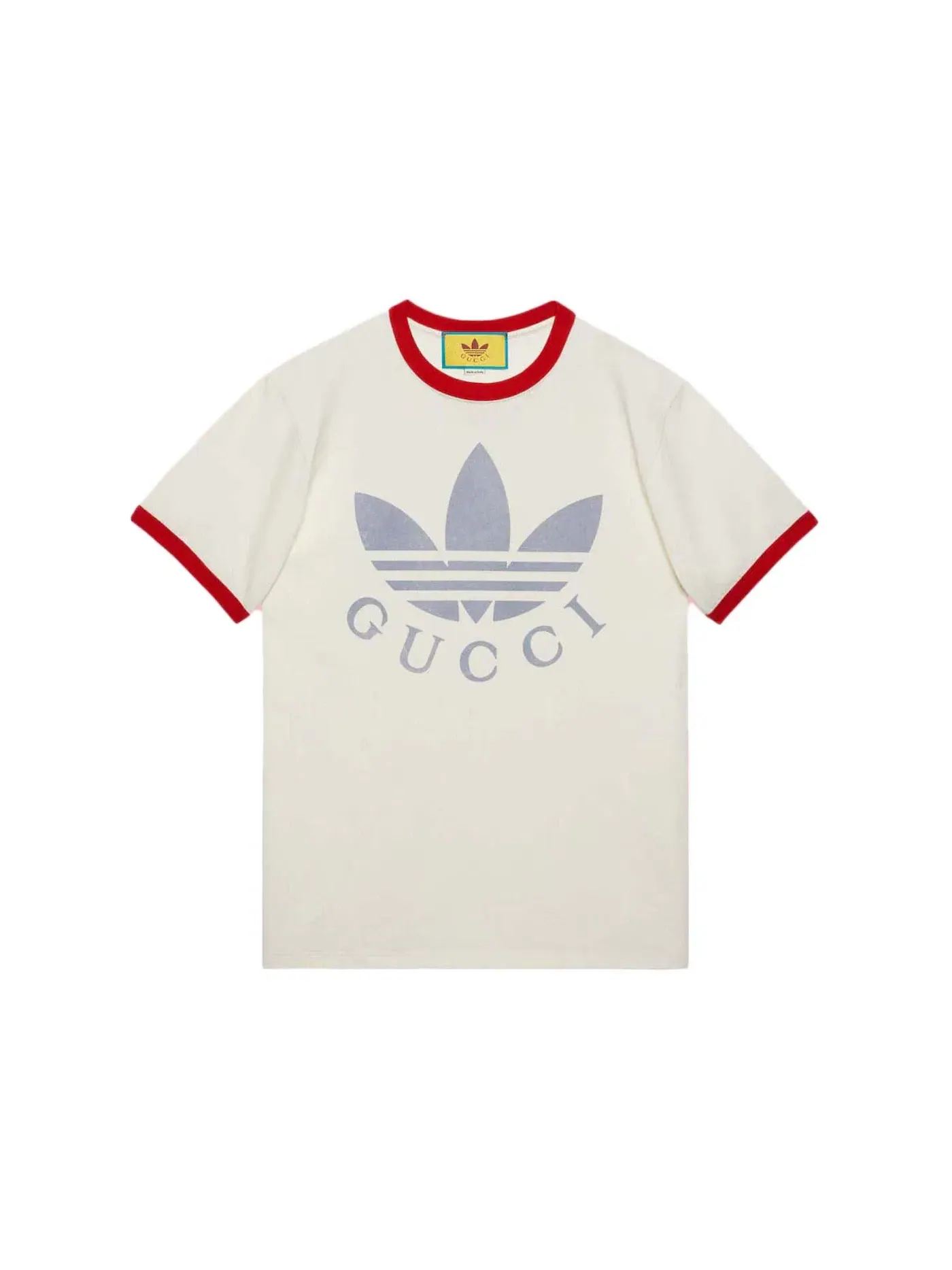 Женская футболка с длинным рукавом Adidas x Gucci T-Shirt Gucci — изображение 1 из 1, белый/красный
