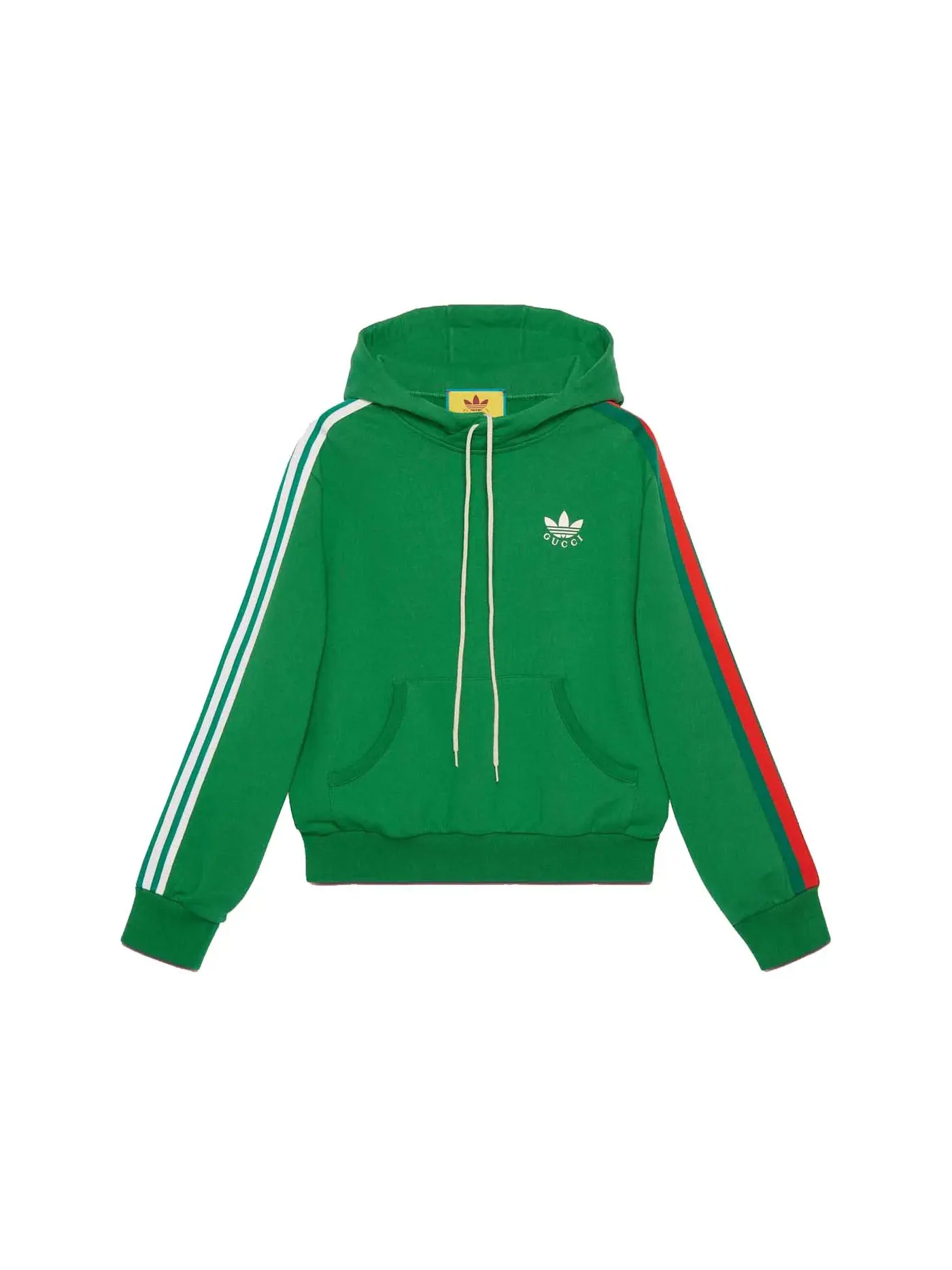 Мужской свитшот с логотипом Gucci x Adidas — изображение 1 из 1, зеленый