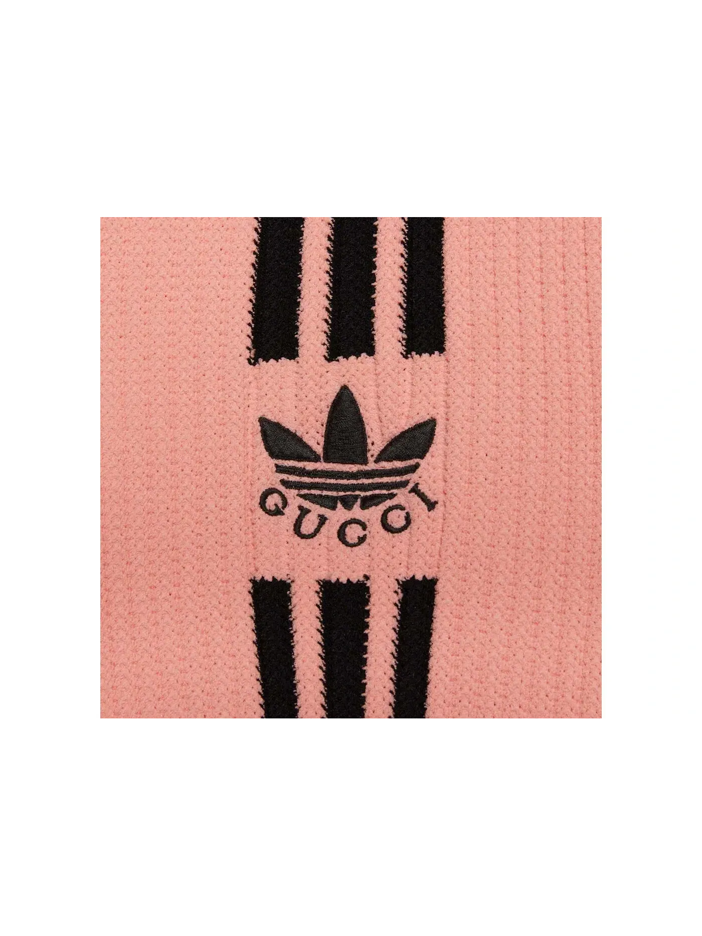 Женский укороченный кардиган с принтом Gucci x Adidas Cardigan — изображение 2 из 2, розовый