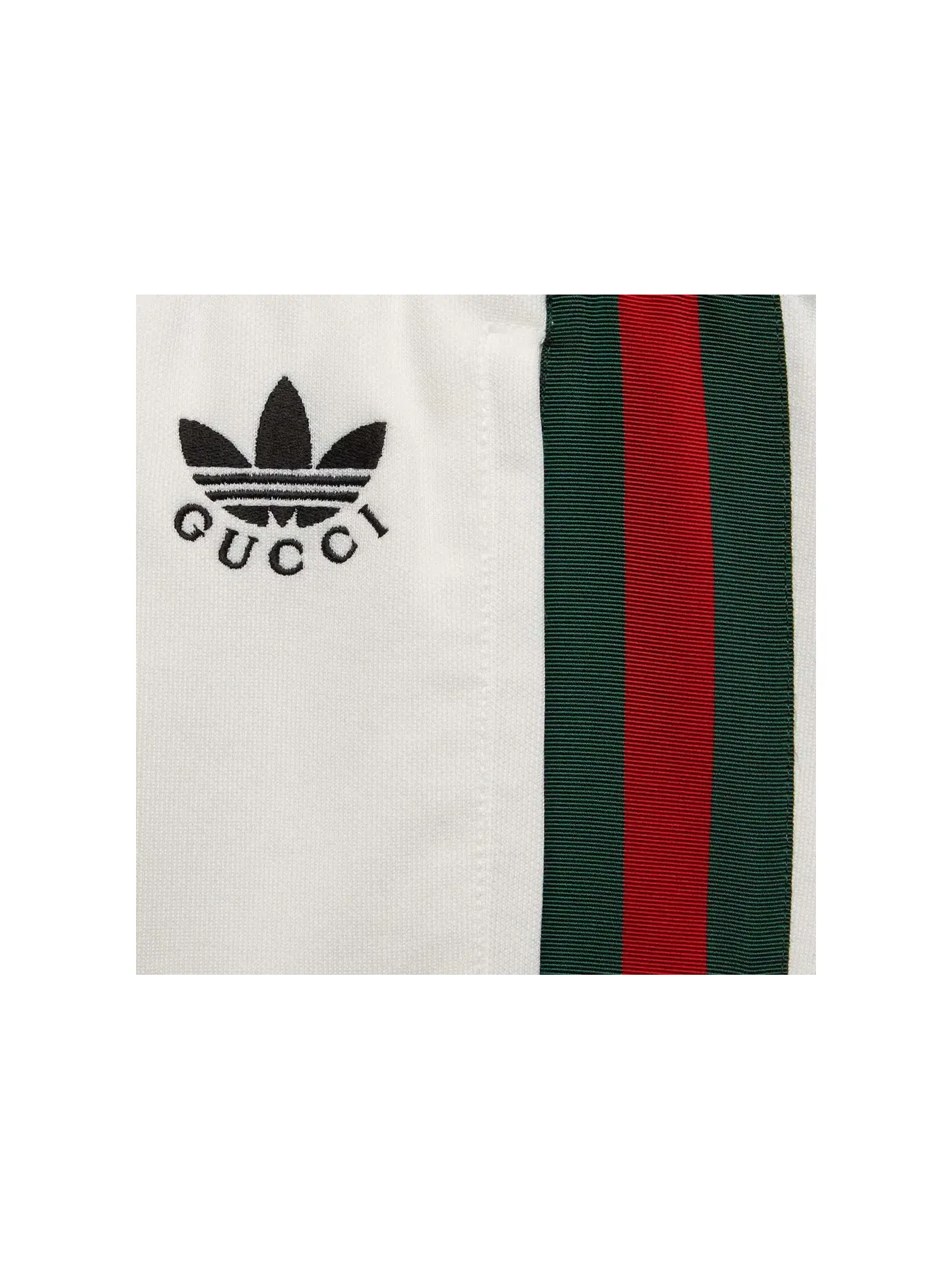 Женские спортивные штаны клеш с принтом Gucci x Adidas Flared Jogging Pants Gucci — изображение 2 из 2, белый