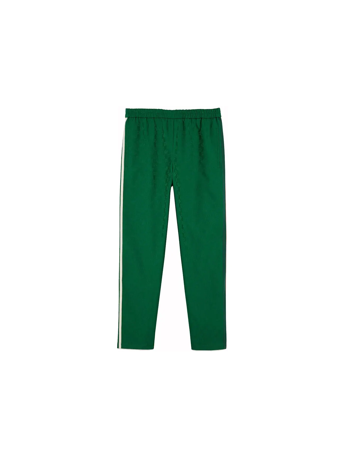 Мужские спортивные штаны с принтом GG Monogram Trackpants Gucci — изображение 1 из 1, зеленый