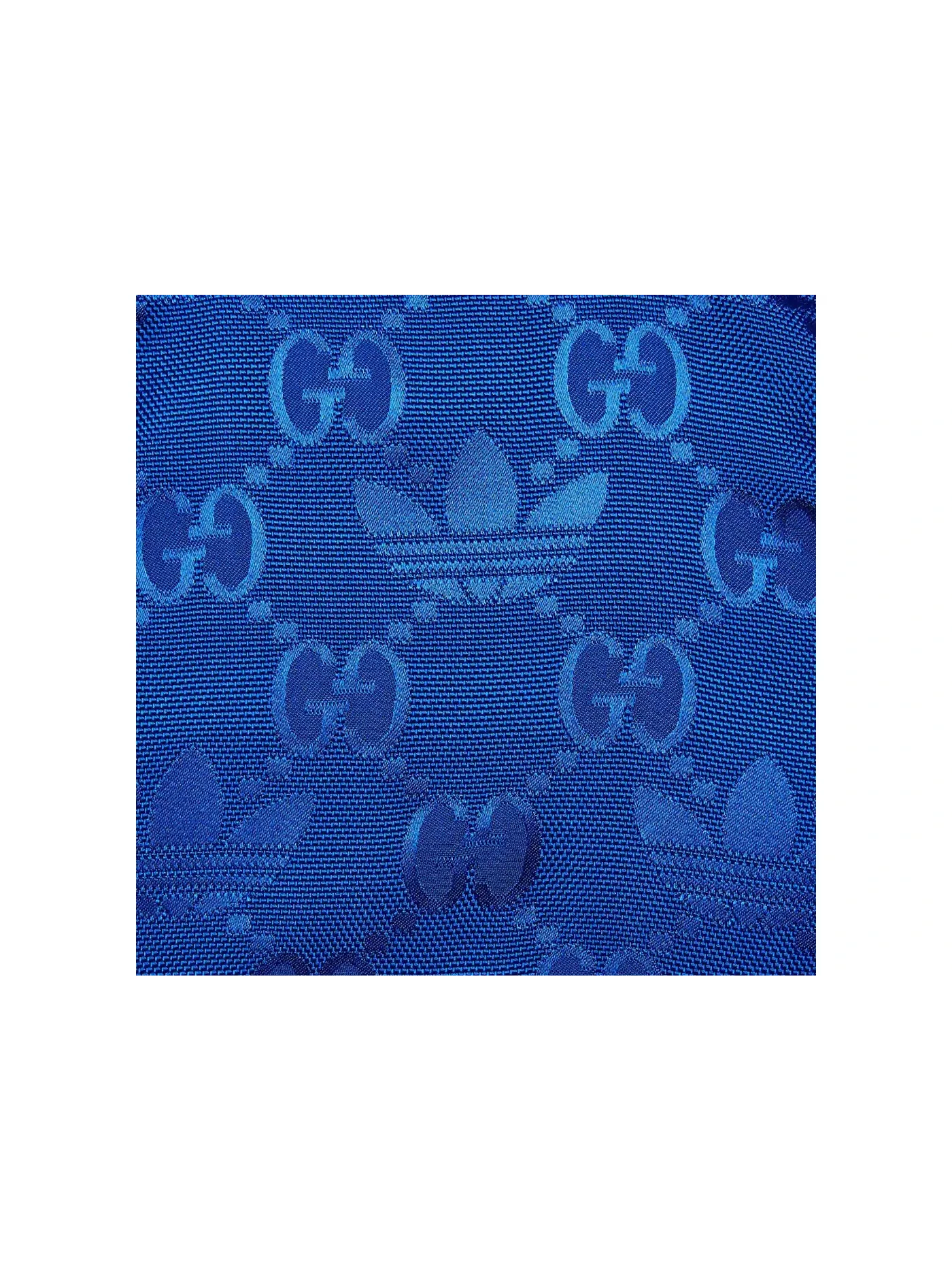 Женская куртка с принтом Gucci x Adidas GG Trefoil Jacquard Jacket Gucci — изображение 2 из 2, синий