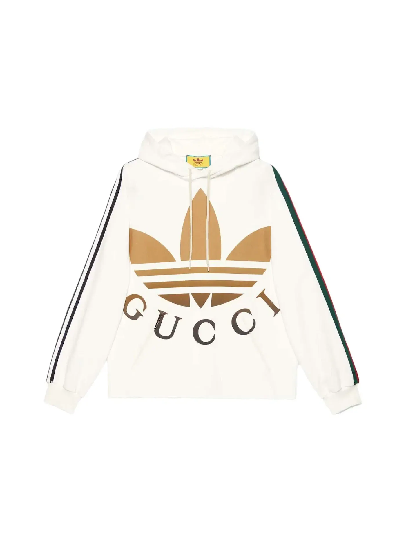 Мужская худи с капюшоном Gucci x Adidas Sweatshirt — изображение 1 из 1, белый