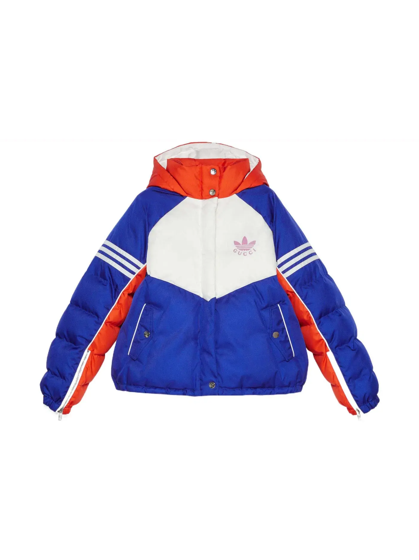 Женская куртка с принтом Gucci x Adidas Jacket Gucci — изображение 1 из 2, синий/белый/оранжевый