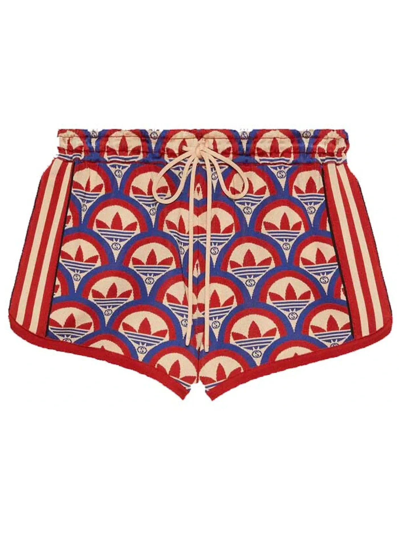 Женские шорты с жаккардовым узором Gucci x Adidas Shorts — изображение 1 из 2, красный/синий