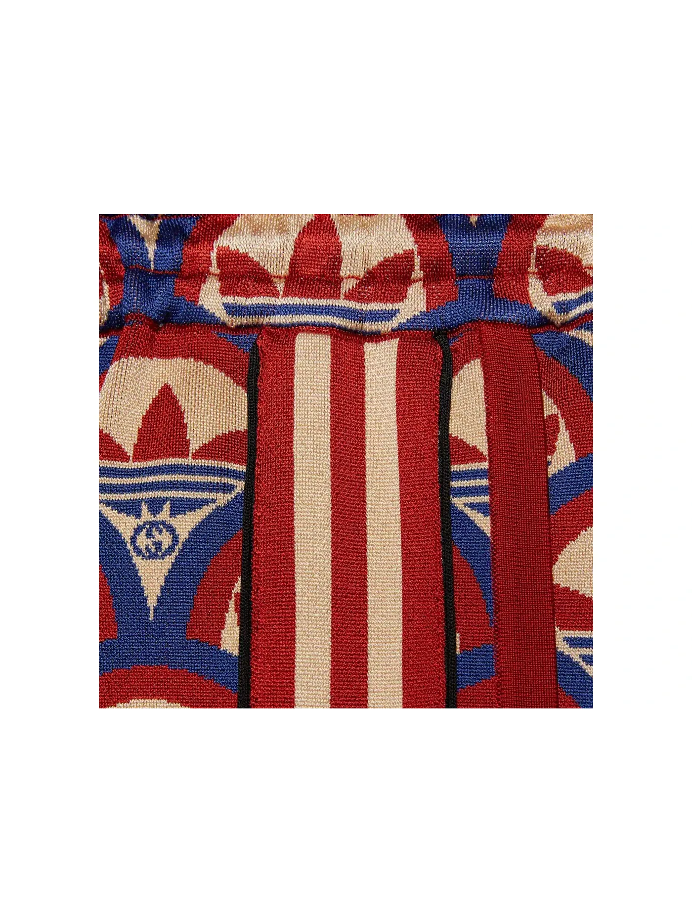 Женские шорты с жаккардовым узором Gucci x Adidas Shorts — изображение 2 из 2, красный/синий