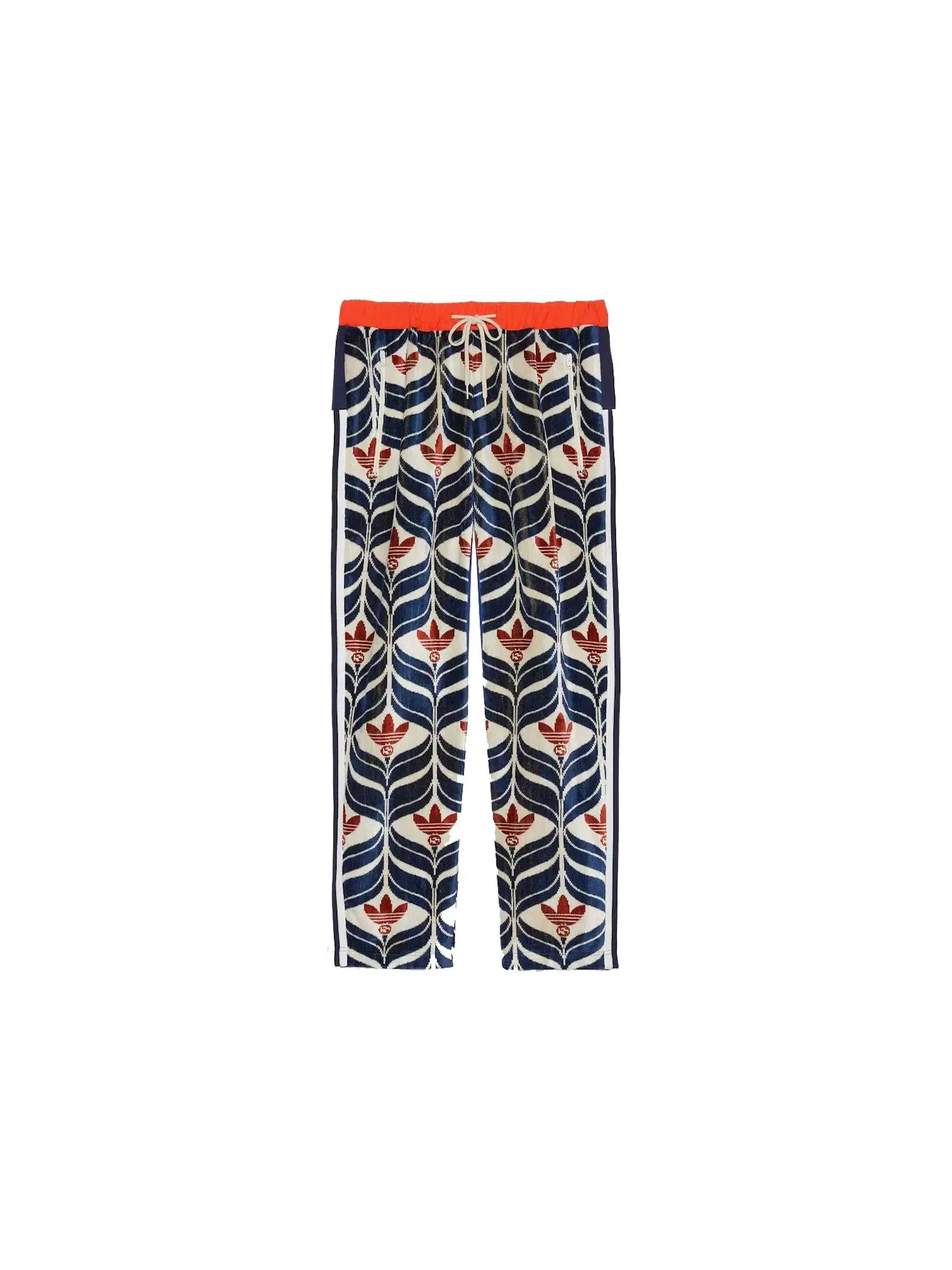 Мужские брюки с принтом Gucci x Adidas Interlocking G And Trefoil Pant — изображение 1 из 2