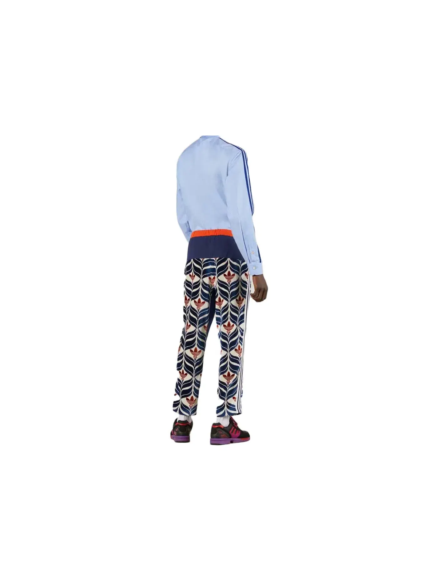 Мужские брюки с принтом Gucci x Adidas Interlocking G And Trefoil Pant — изображение 2 из 2
