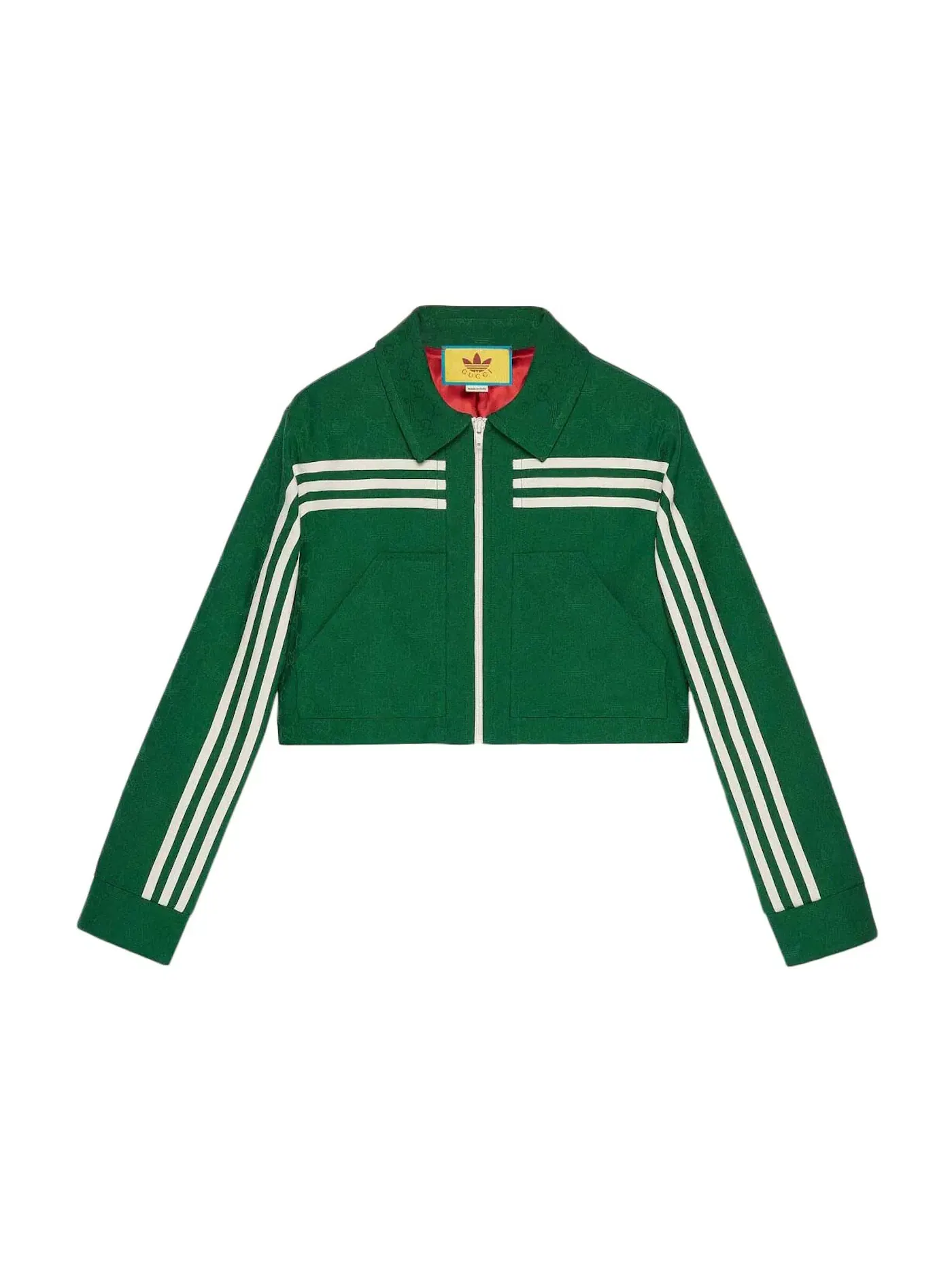 Женская куртка с жаккардовым узором Jacket Gucci — изображение 1 из 2, зеленый