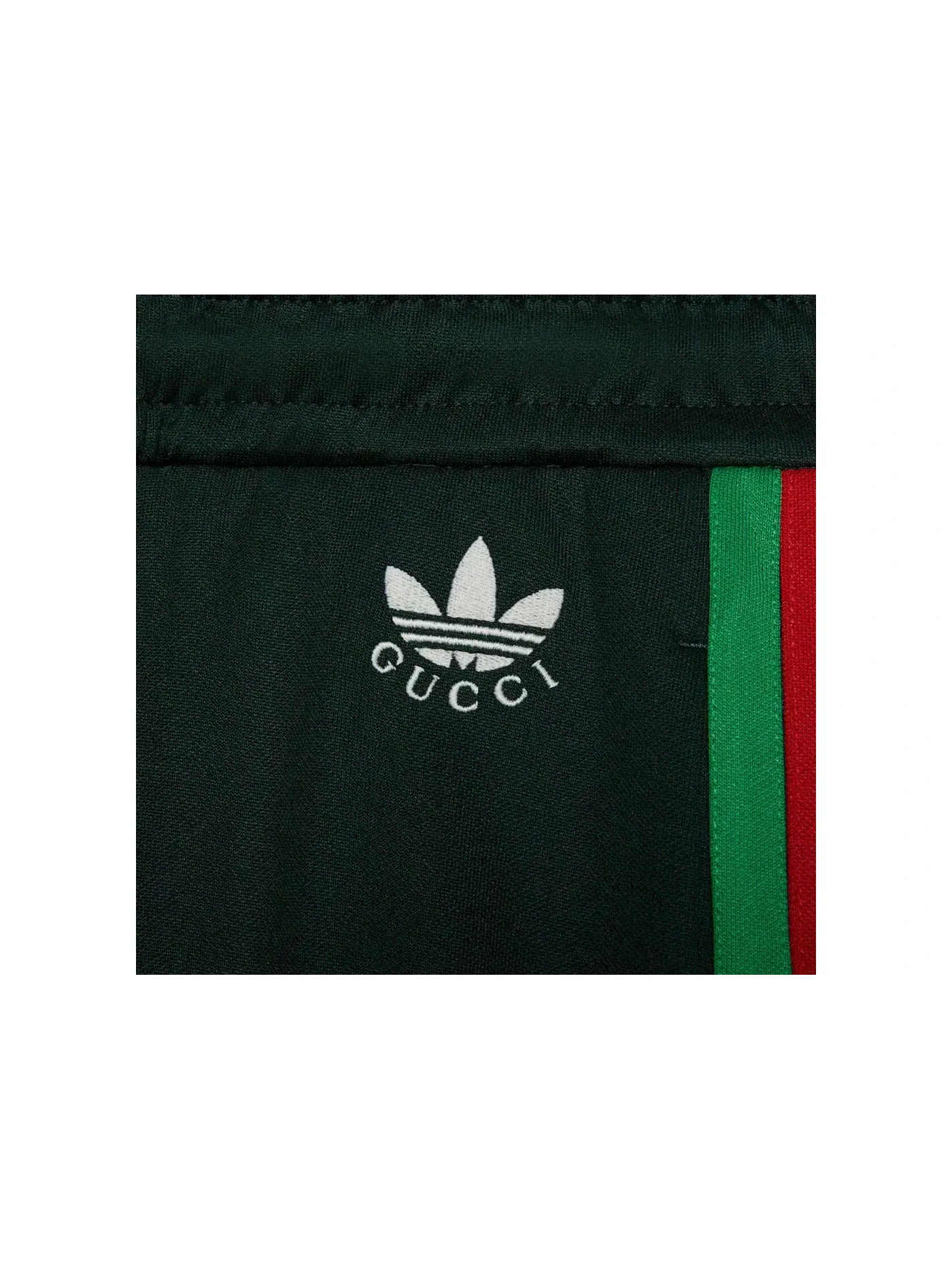 Женские шорты с принтом Gucci x Adidas Jersey Shorts Dark Green Gucci — изображение 2 из 2, темный зеленый