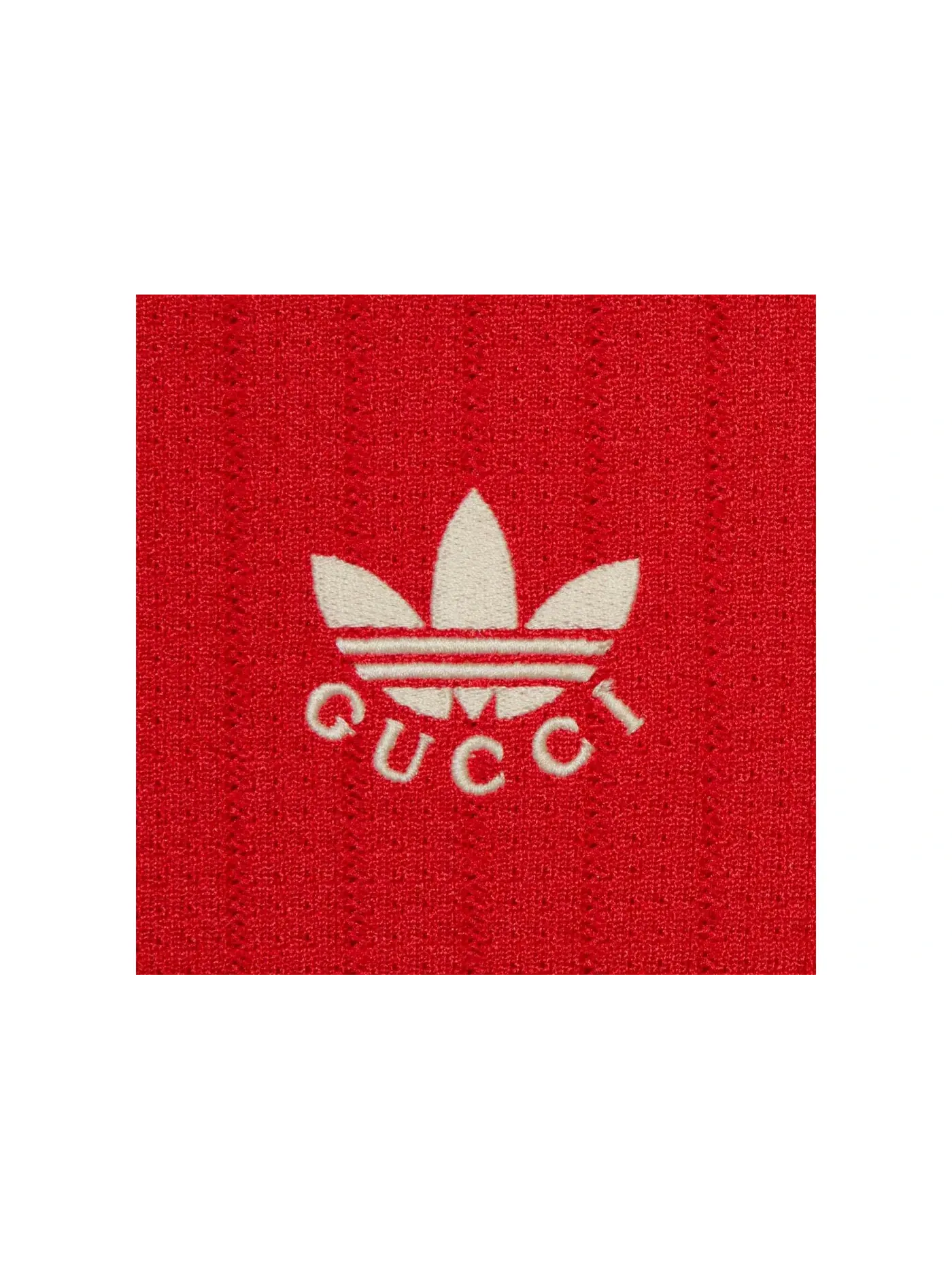 Мужская футболка с принтом Gucci x Adidas Jersey T-shirt Gucci — изображение 2 из 2, красный
