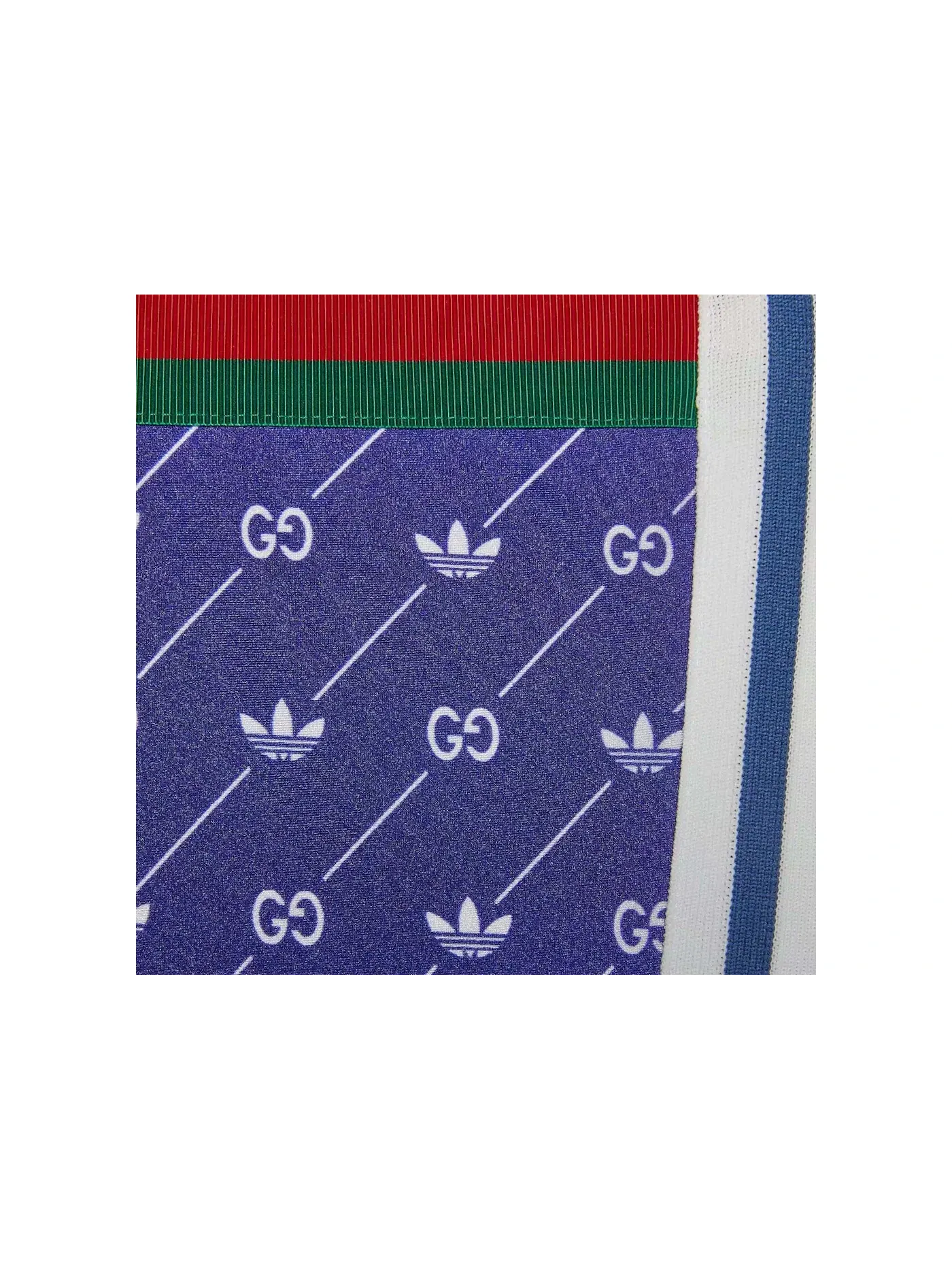 Мужские спортивные штаны с принтом Logo Gucci x Adidas — изображение 2 из 2, синий
