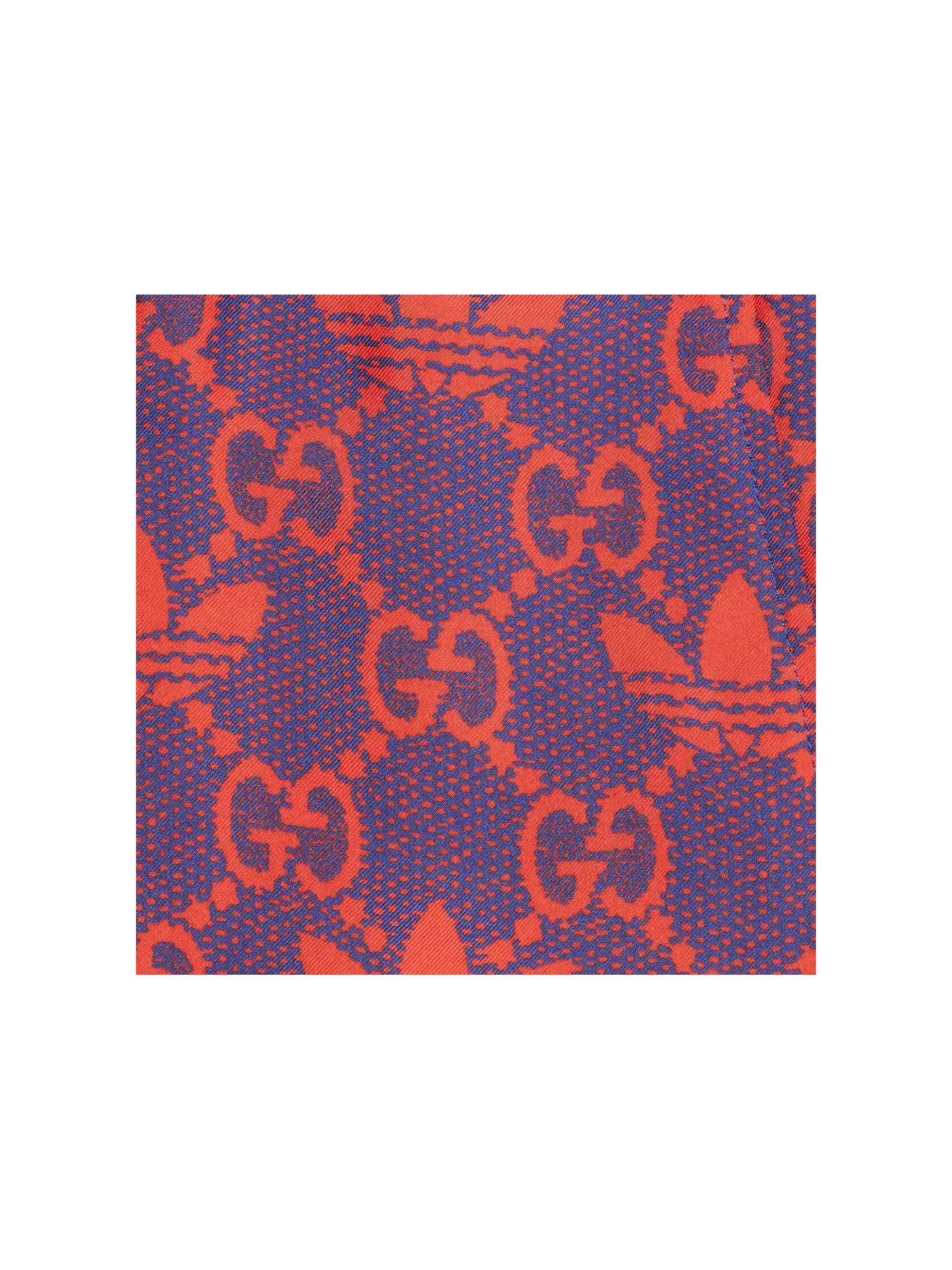 Мужские шорты с принтом Macro GG Gucci — изображение 2 из 2, фиолетовый/красный