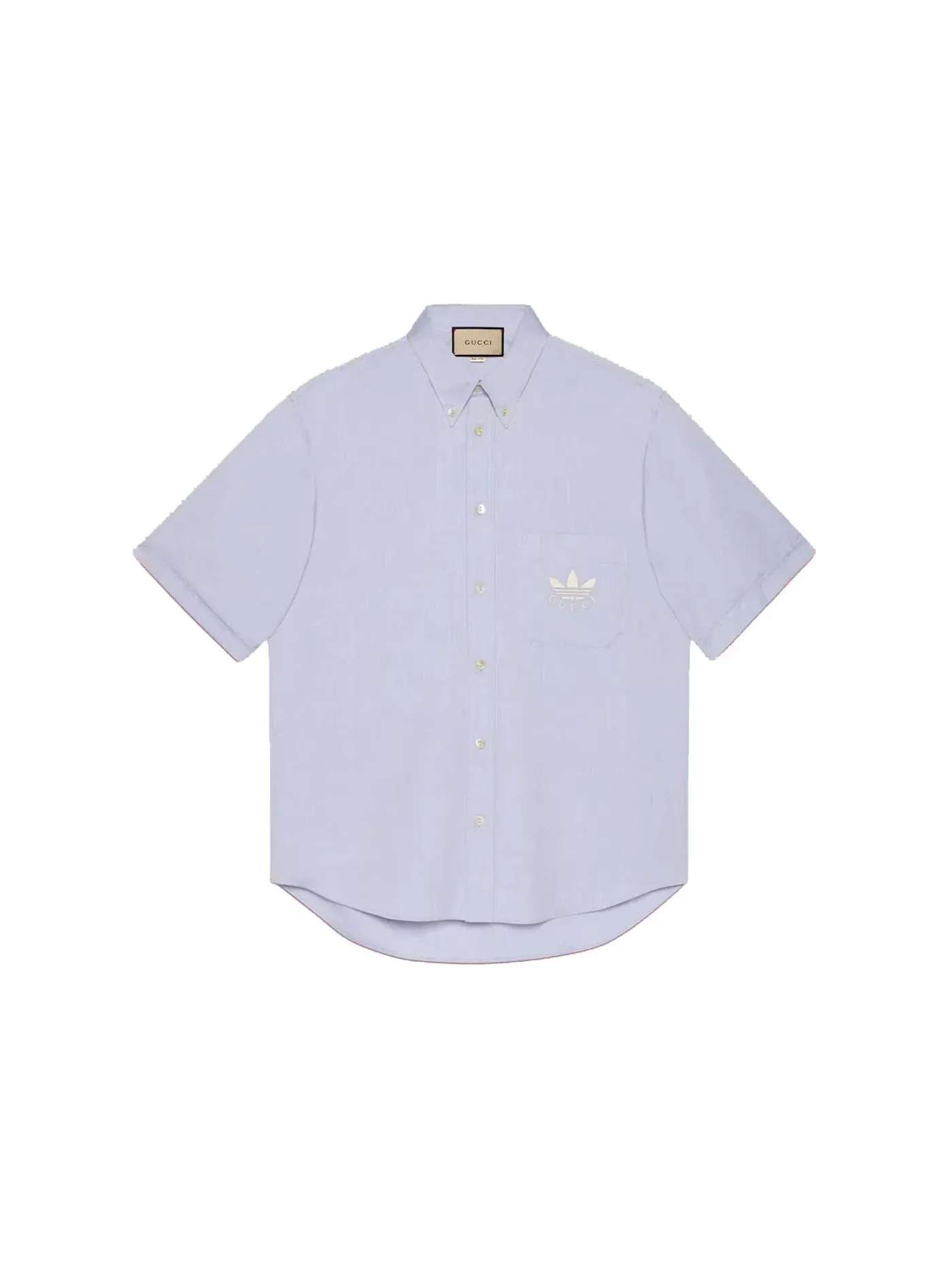Мужская рубашка хлопковая Shirt (FW22) Gucci — изображение 1 из 3, светлый синий