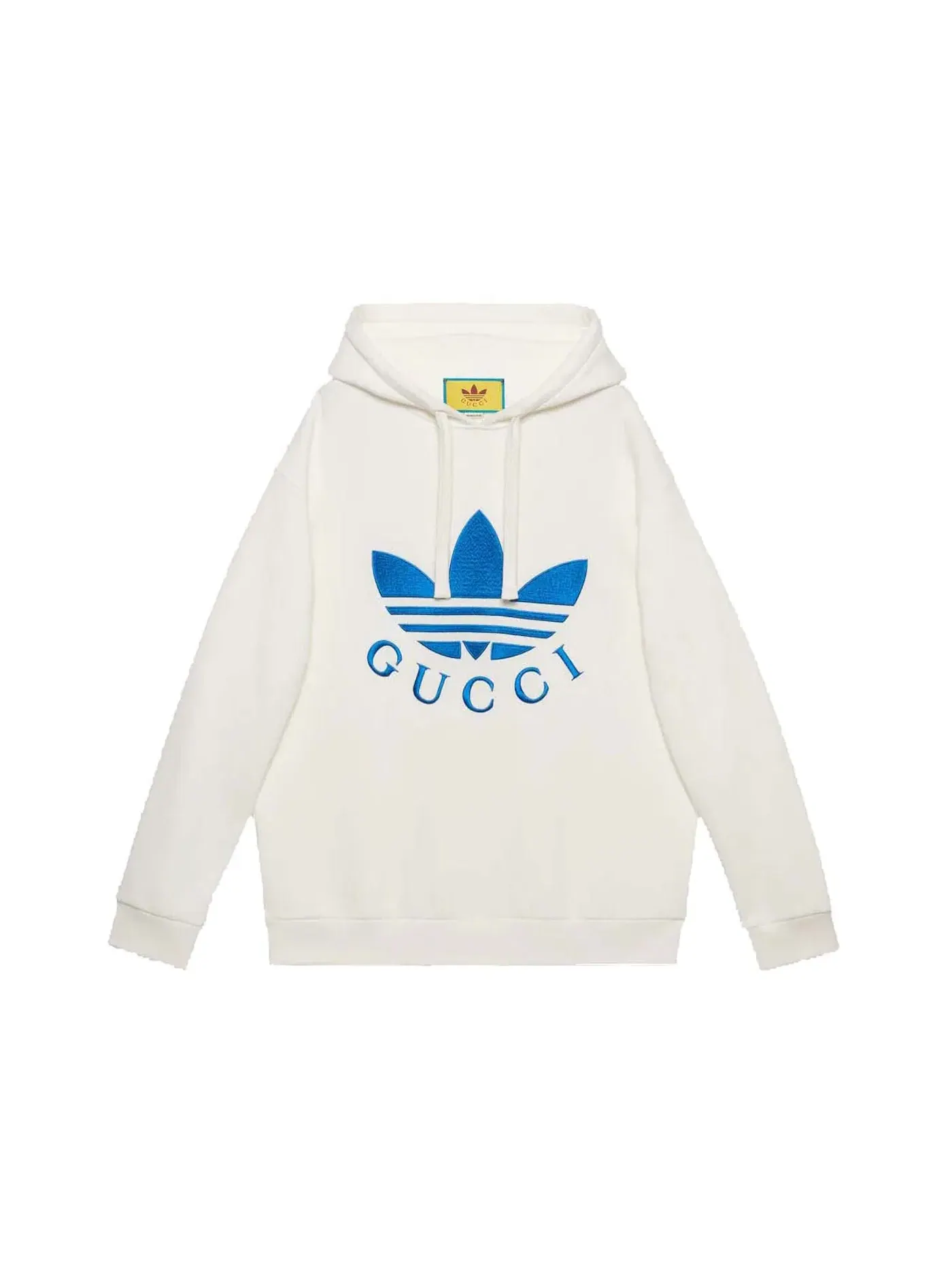 Женский свитшот с принтом Gucci x Adidas Sweatshirt White — изображение 1 из 1, белый
