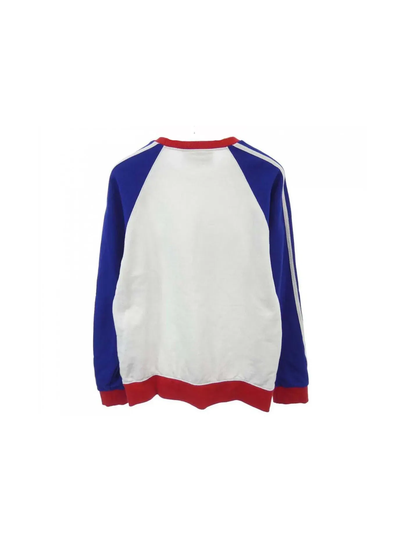 Мужской свитшот с принтом Gucci x Adidas Sweatshirt Gucci — изображение 2 из 2, белый/синий/красный
