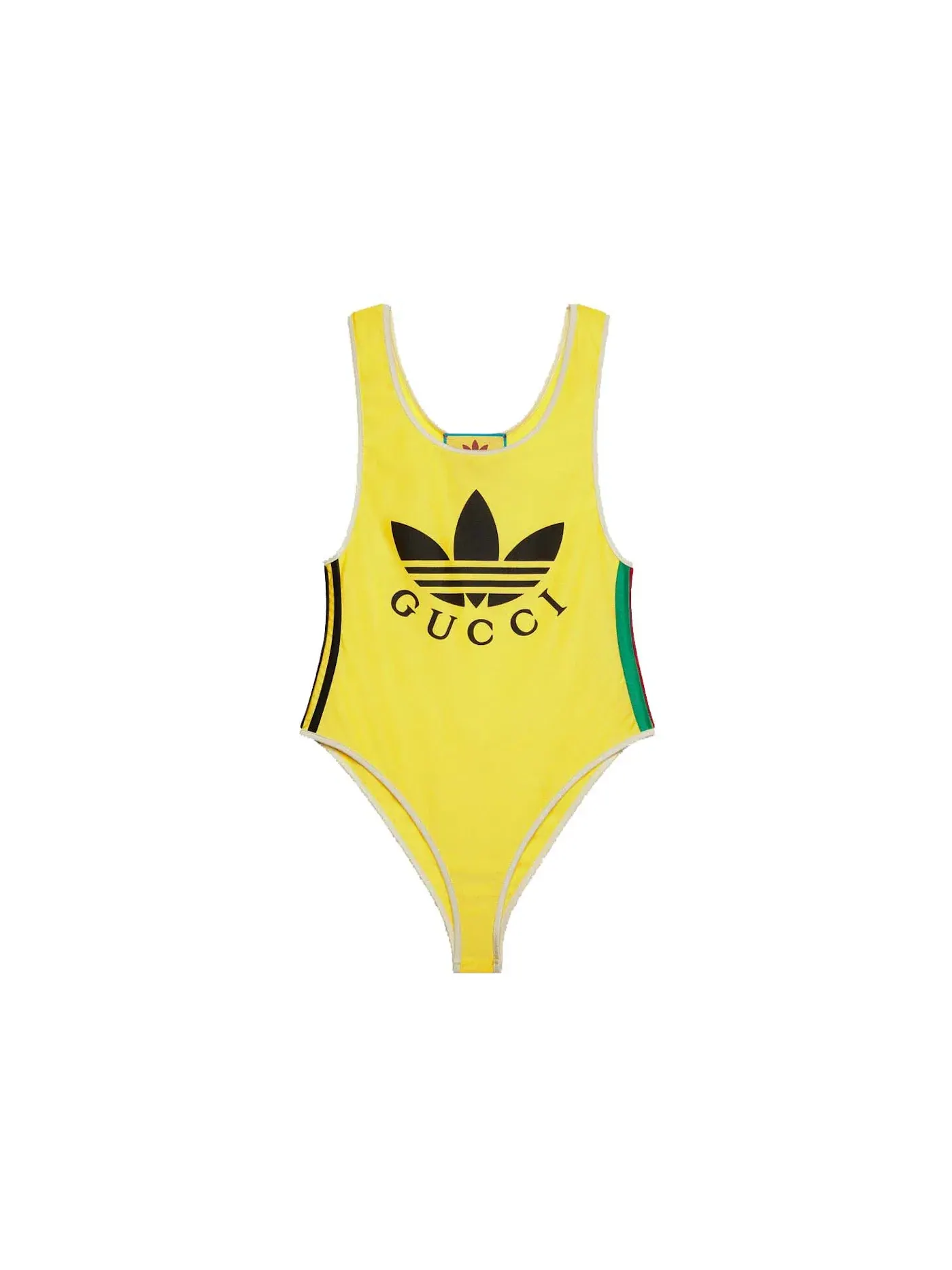 Женский купальник с логотипом Gucci x Adidas Swimsuit — изображение 1 из 1, желтый