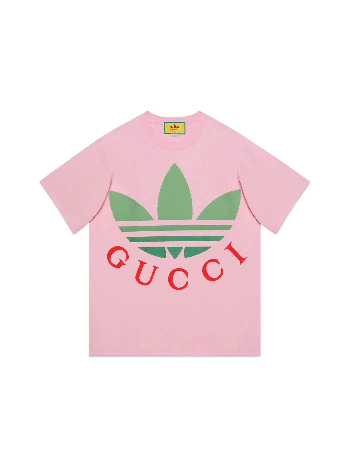 Мужская футболка с логотипом Gucci x Adidas T-Shirt — изображение 1 из 1, розовый