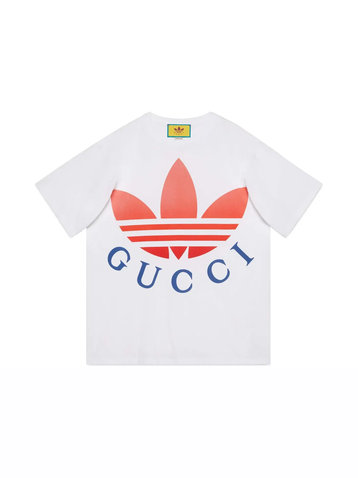 Женская футболка с логотипом T-Shirt Gucci — изображение 1 из 1, белый/красный