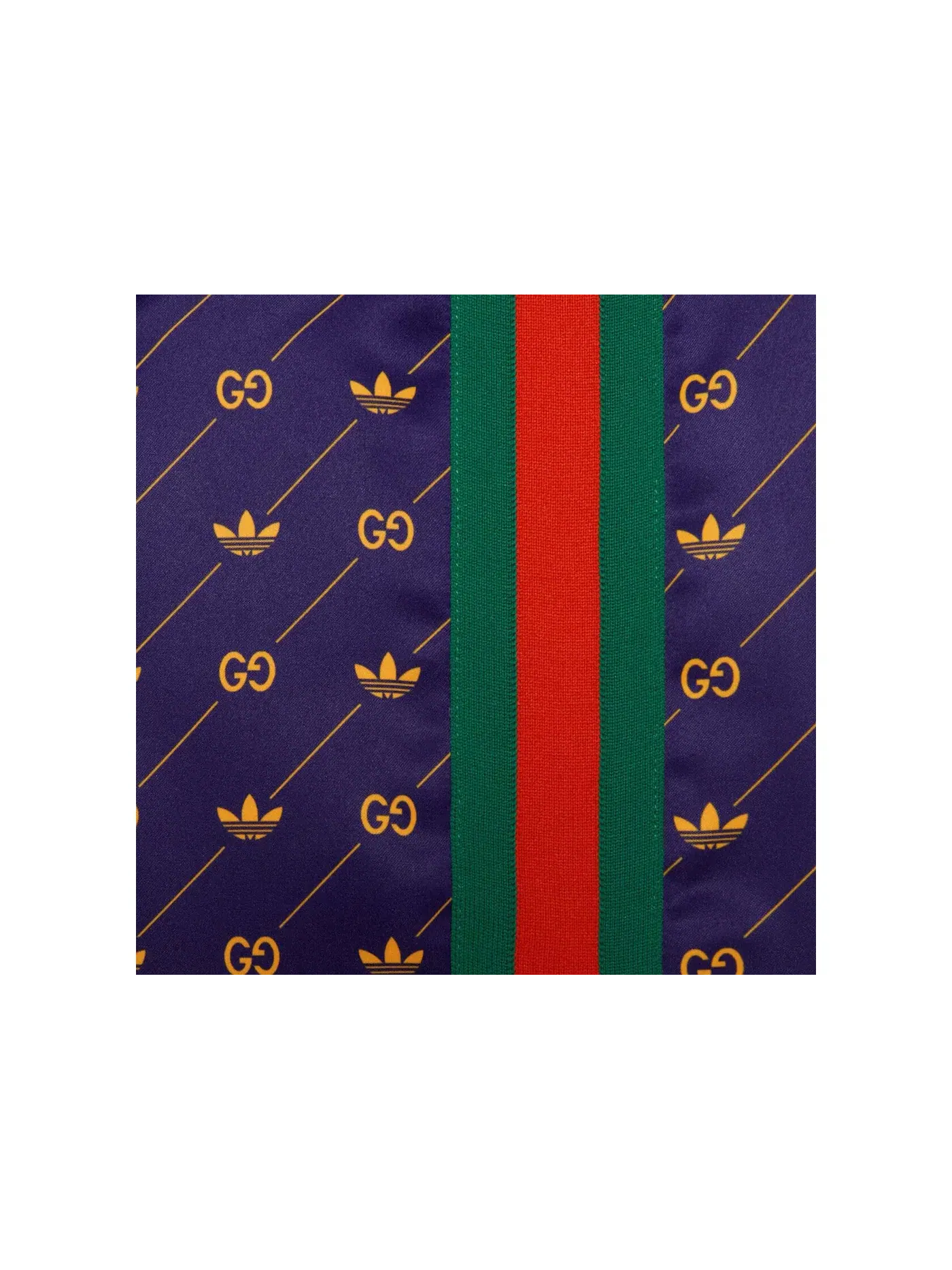 Мужская куртка с принтом Trefoil Gucci — изображение 2 из 2, синий/зеленый