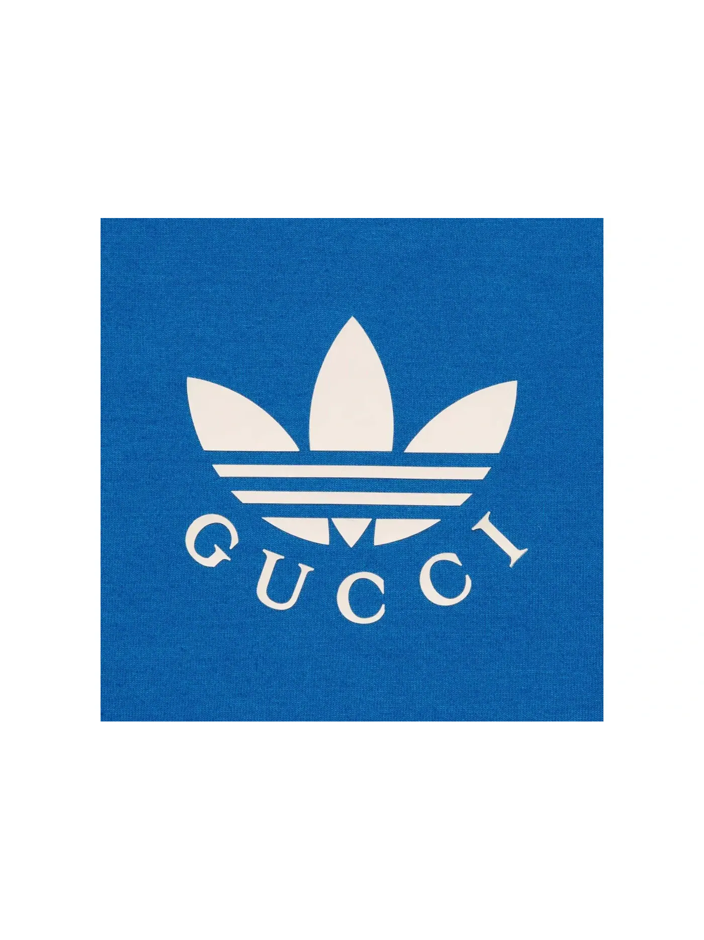 Мужская футболка с принтом Trefoil Print Gucci — изображение 2 из 2, синий