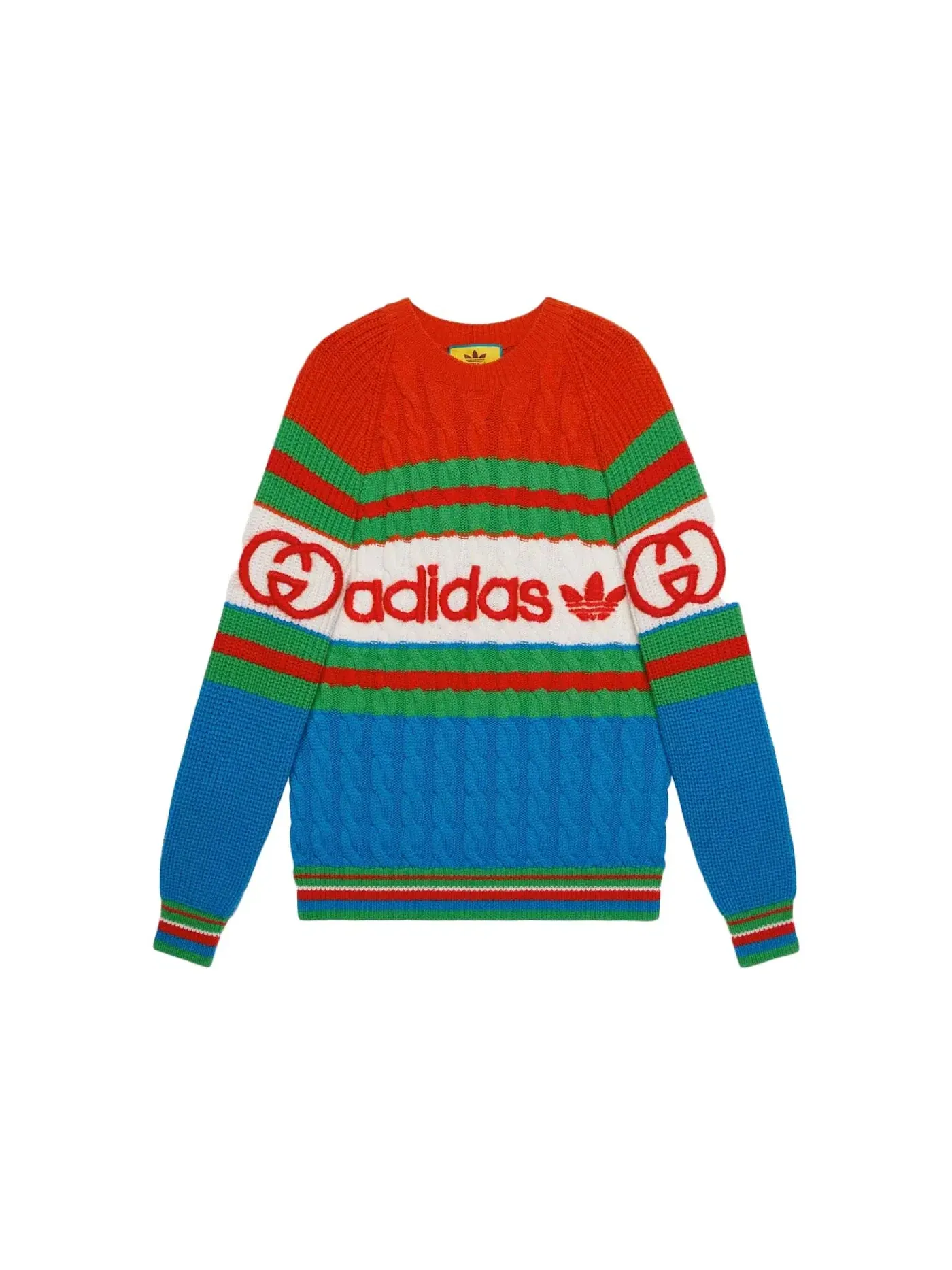 Женский шерстяной свитер Sweater Gucci — изображение 1 из 1, синий/оранжевый