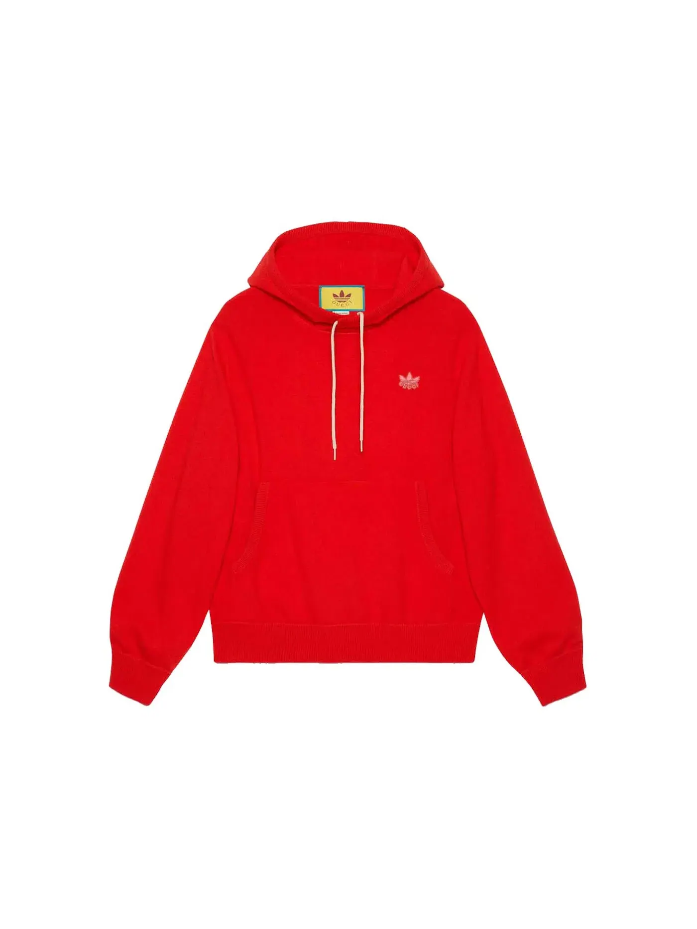 Мужской свитшот шерстяной Gucci x Adidas Sweatshirt — изображение 1 из 2, красный