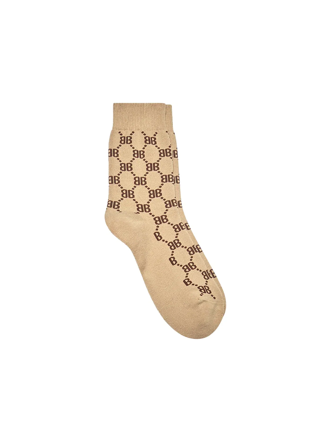 Мужские носки Gucci x Balenciaga The Hacker Project Hacker BB Tennis Socks — изображение 1 из 1, бежевый