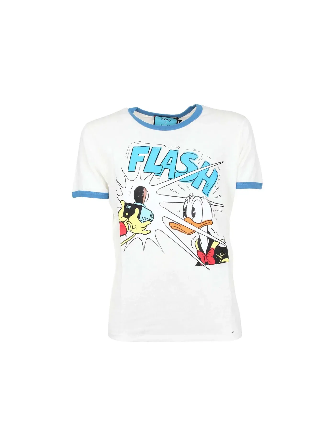 Мужская футболка с принтом Gucci x Disney Donald Duck T-Shirt Gucci — изображение 1 из 1, белый/синий