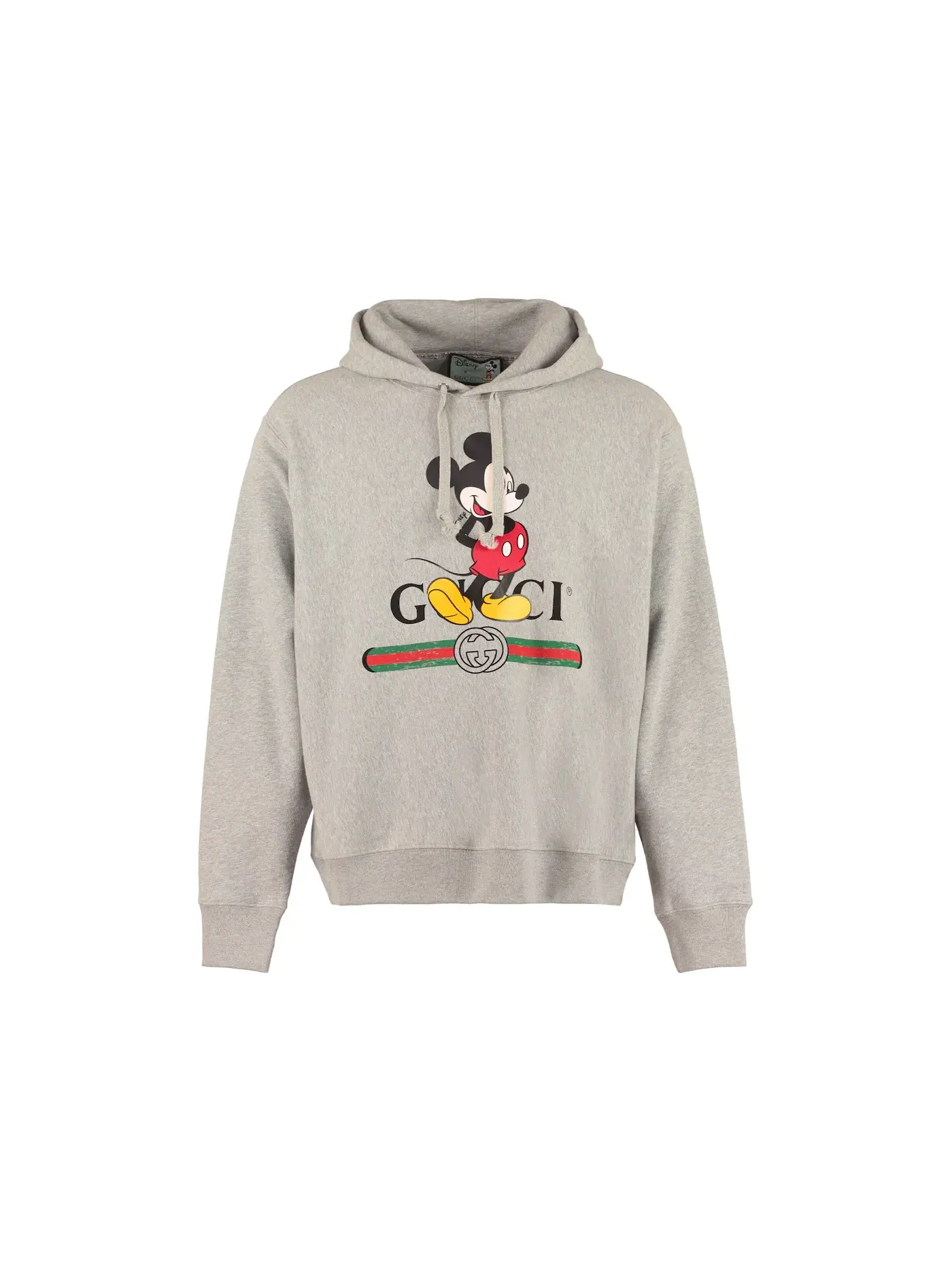 Мужской худи с принтом Mickey Mouse Gucci — изображение 1 из 1, серый