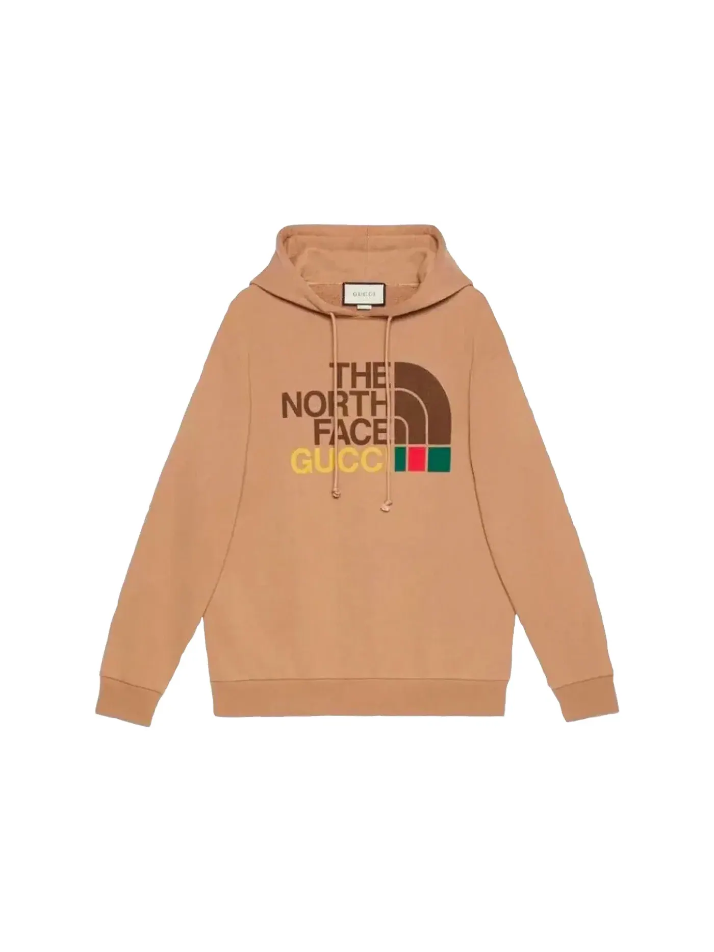 Мужской худи оверсайз из органического хлопка Hoodie Gucci — изображение 1 из 1, коричневый