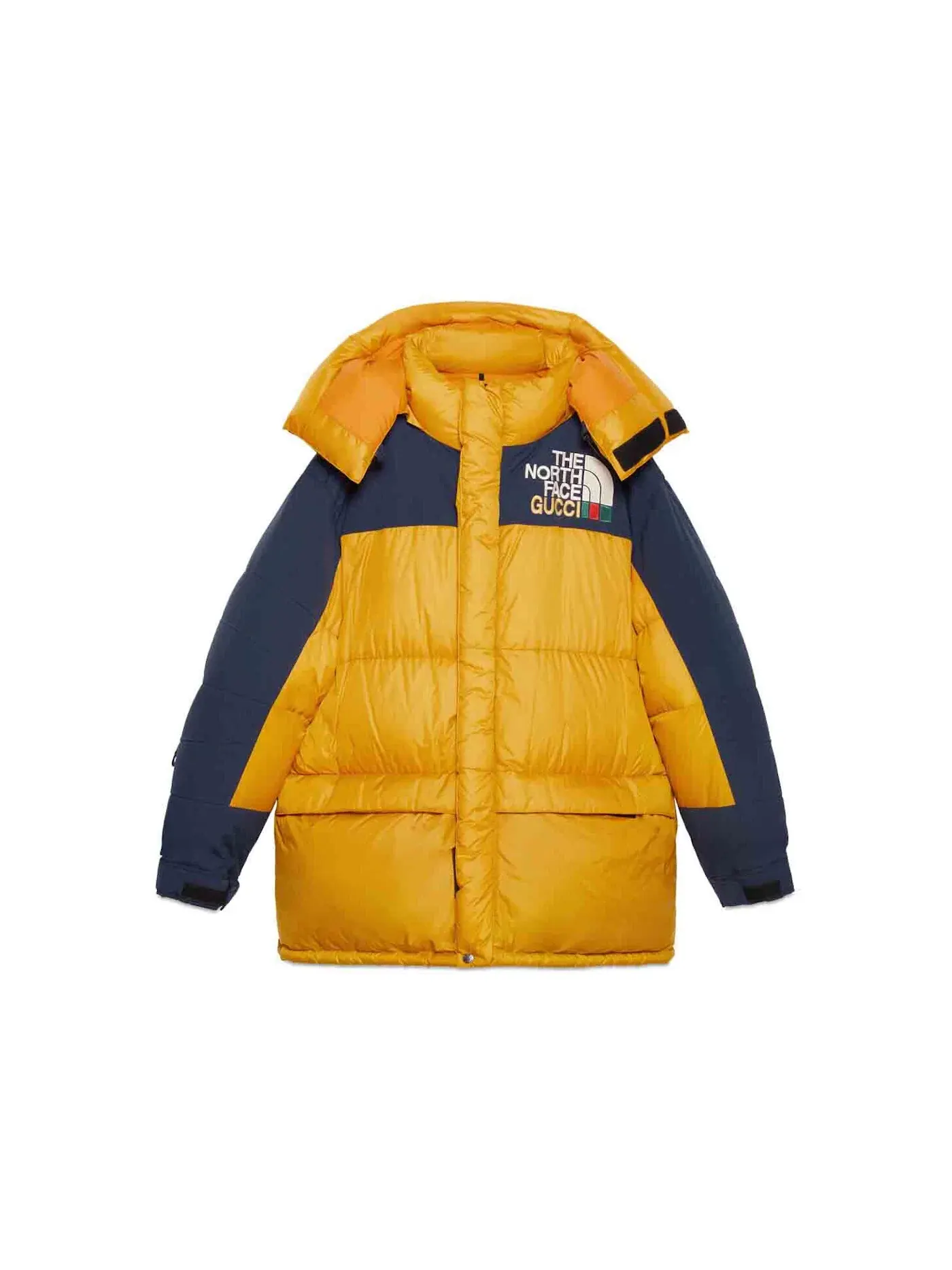 Мужское пальто с принтом Coat Gucci — изображение 1 из 1, черный/желтый