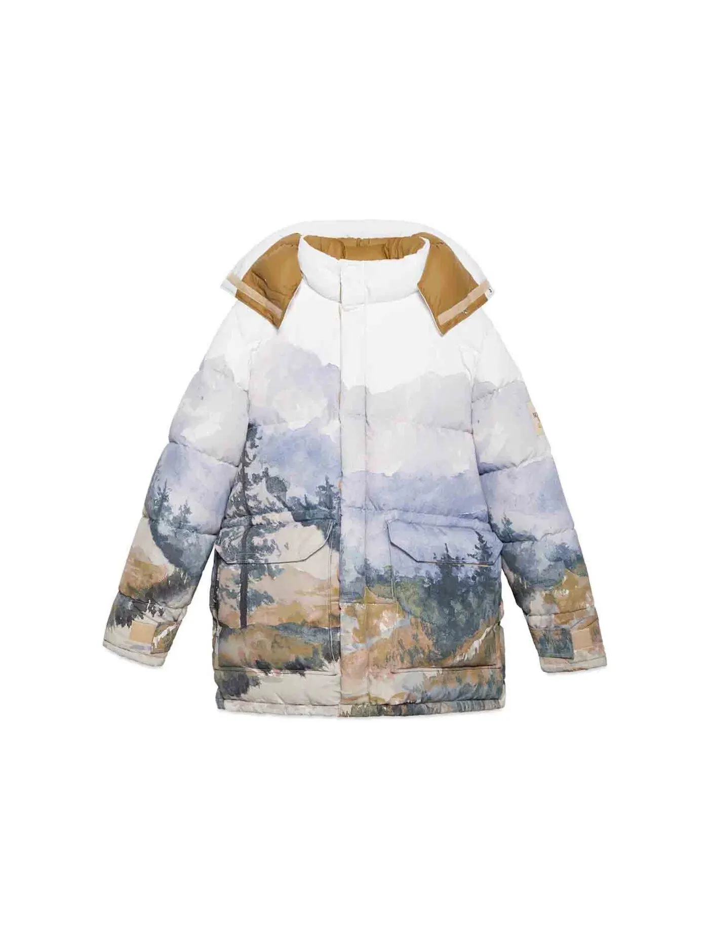 Мужское пуховое пальто Trail Print Gucci, Trail Print — изображение 1 из 2