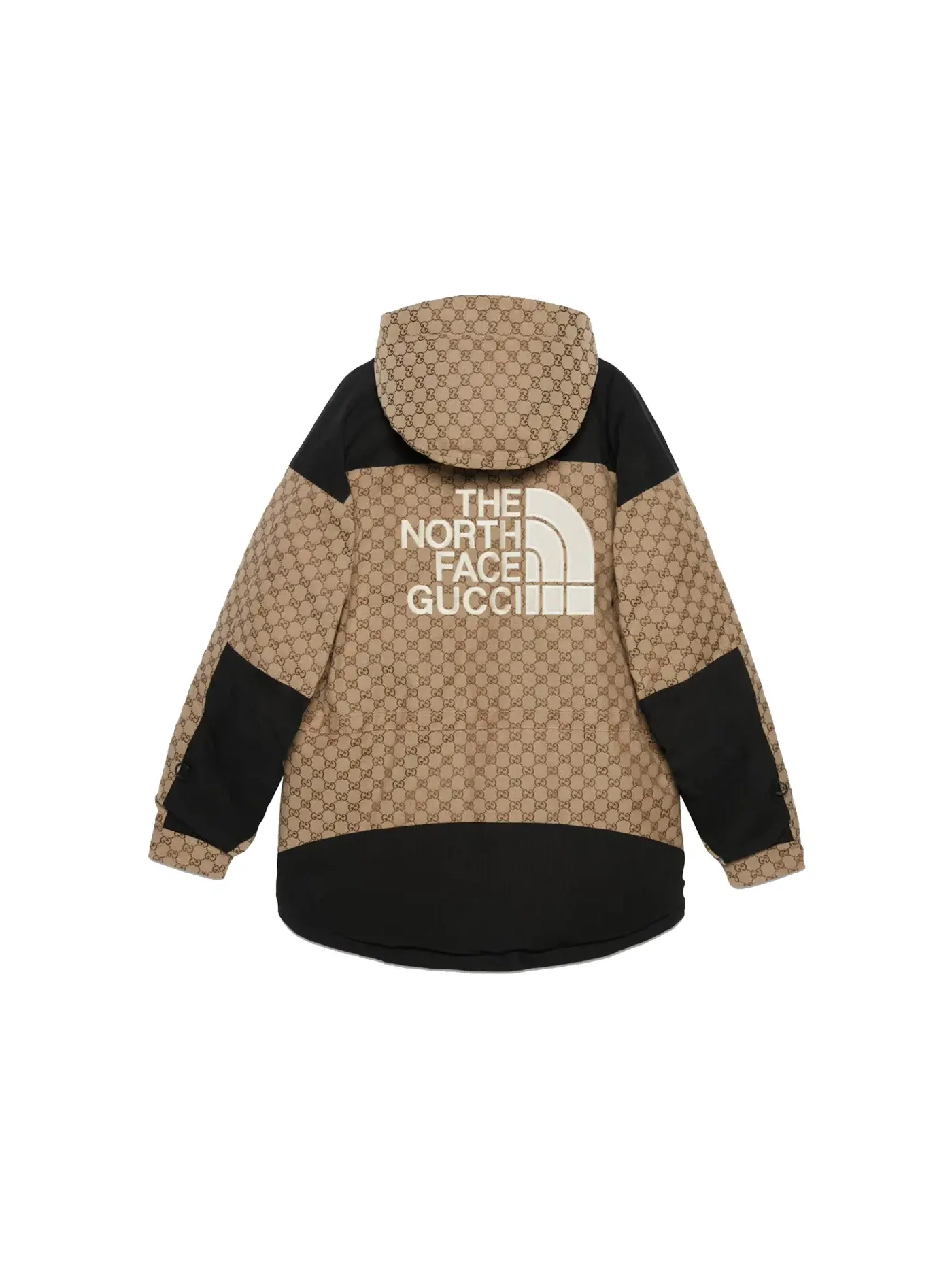 Мужская пуховая куртка с принтом Jacket Gucci — изображение 2 из 2, бежевый